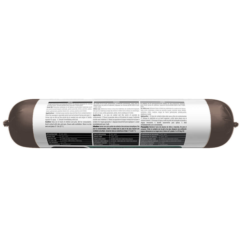 Selsil 600 ml Bronze Masonry and Metal Expanding Joints Polyurethane Adhesive Sealant Sausage