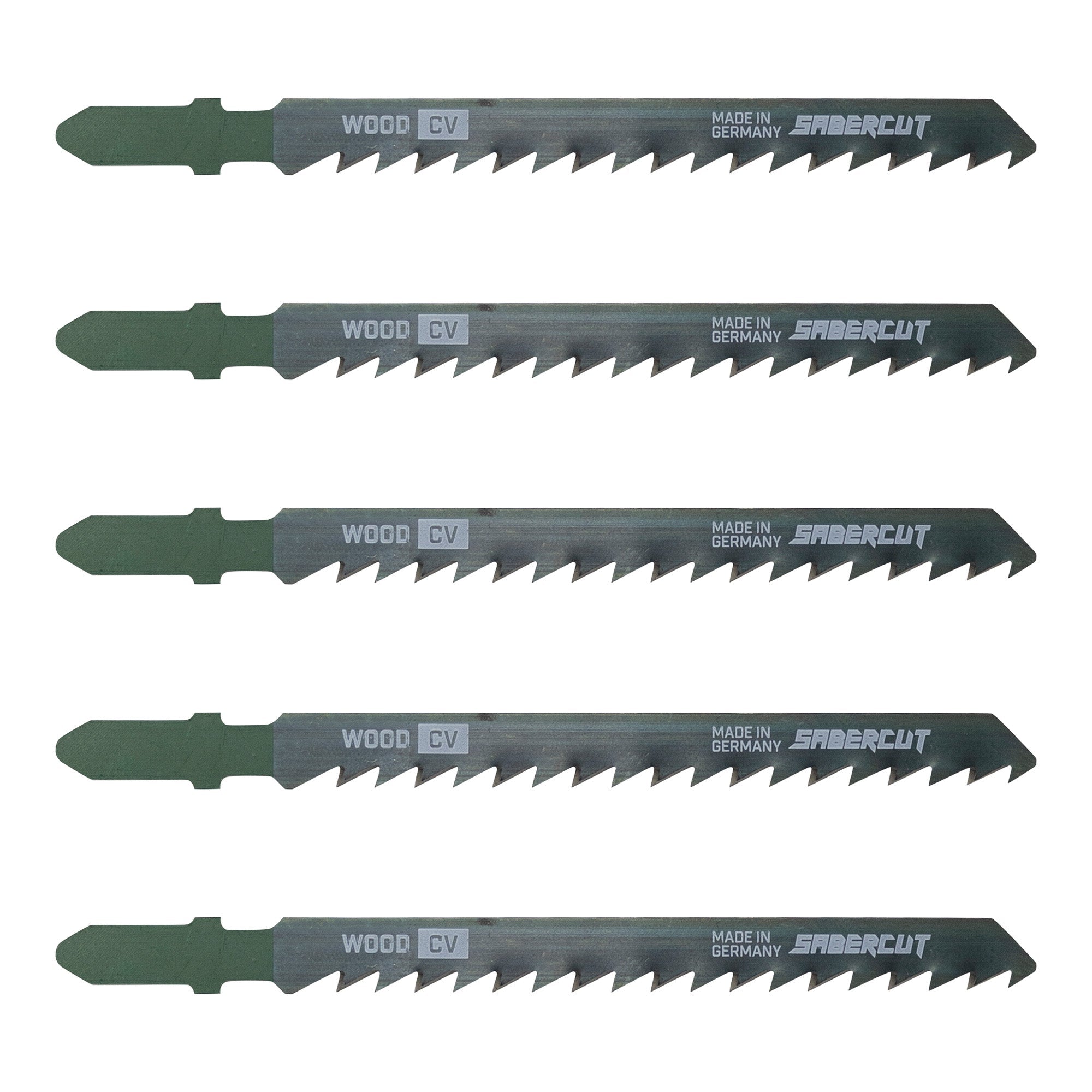 Sabercut 4 in. X 6TPI T-Shank Jigsaw Blade For Ultra-Fast Cuts on Wood (5-Pack)
