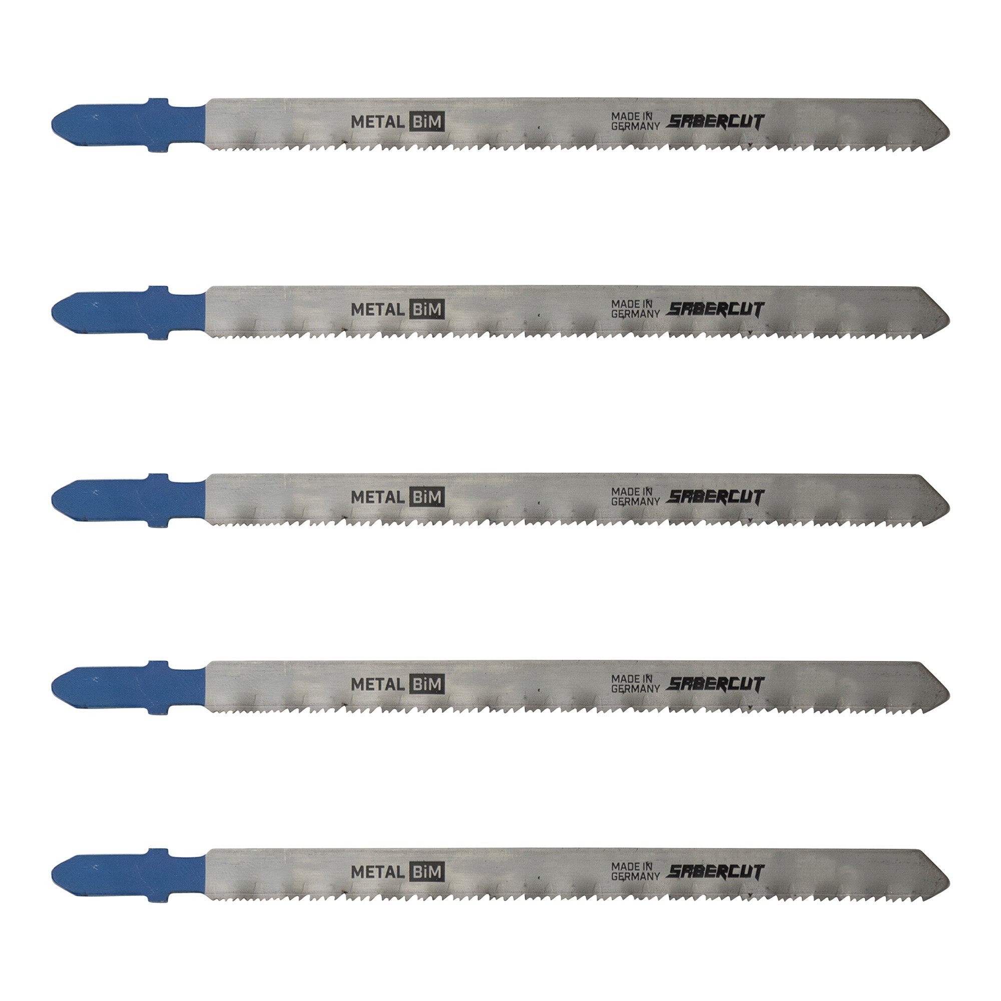 Sabercut 5-1/4 in. x 16/25TPI T-Shank Jigsaw Blade for Thin and Medium Metals (5-Pack)