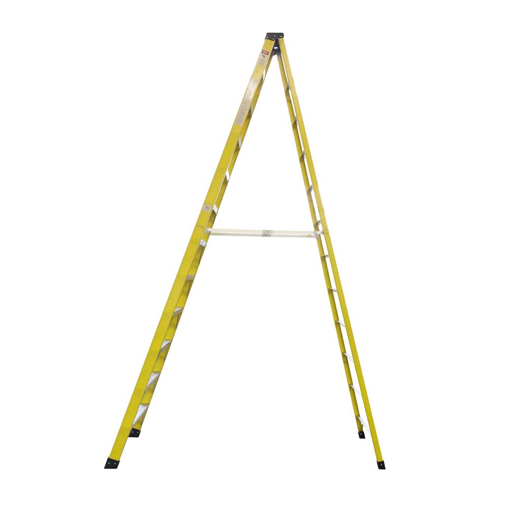 DuraDrive 12' Fiberglass Step Ladder, 300 Lbs. Grade 1A