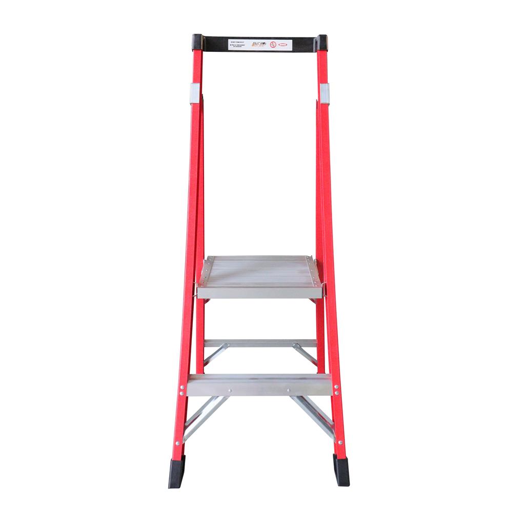 DuraDrive 2 ft. Fiberglass Platform Ladder, 300 Lbs.