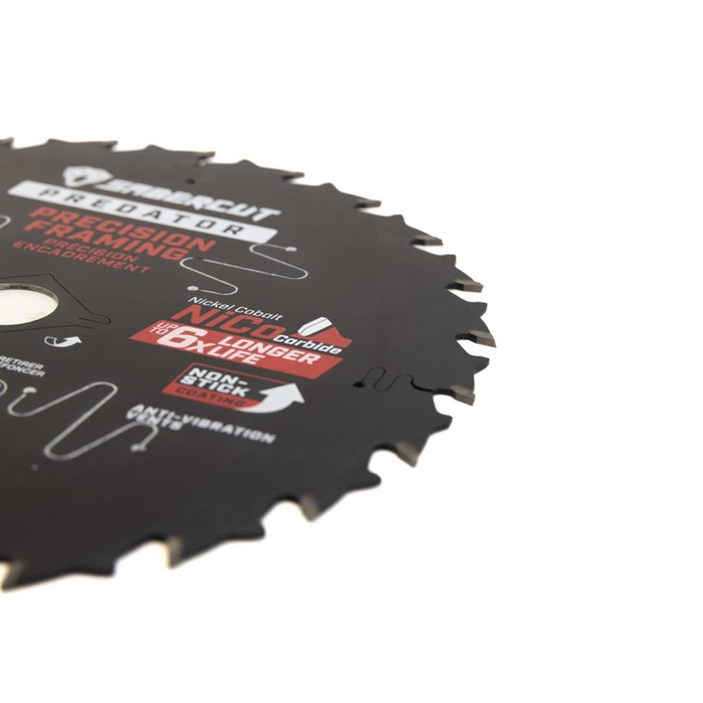 Sabercut Predator 7-1/4 in. x 24T Carbide Tooth Circular Saw Framing Blade