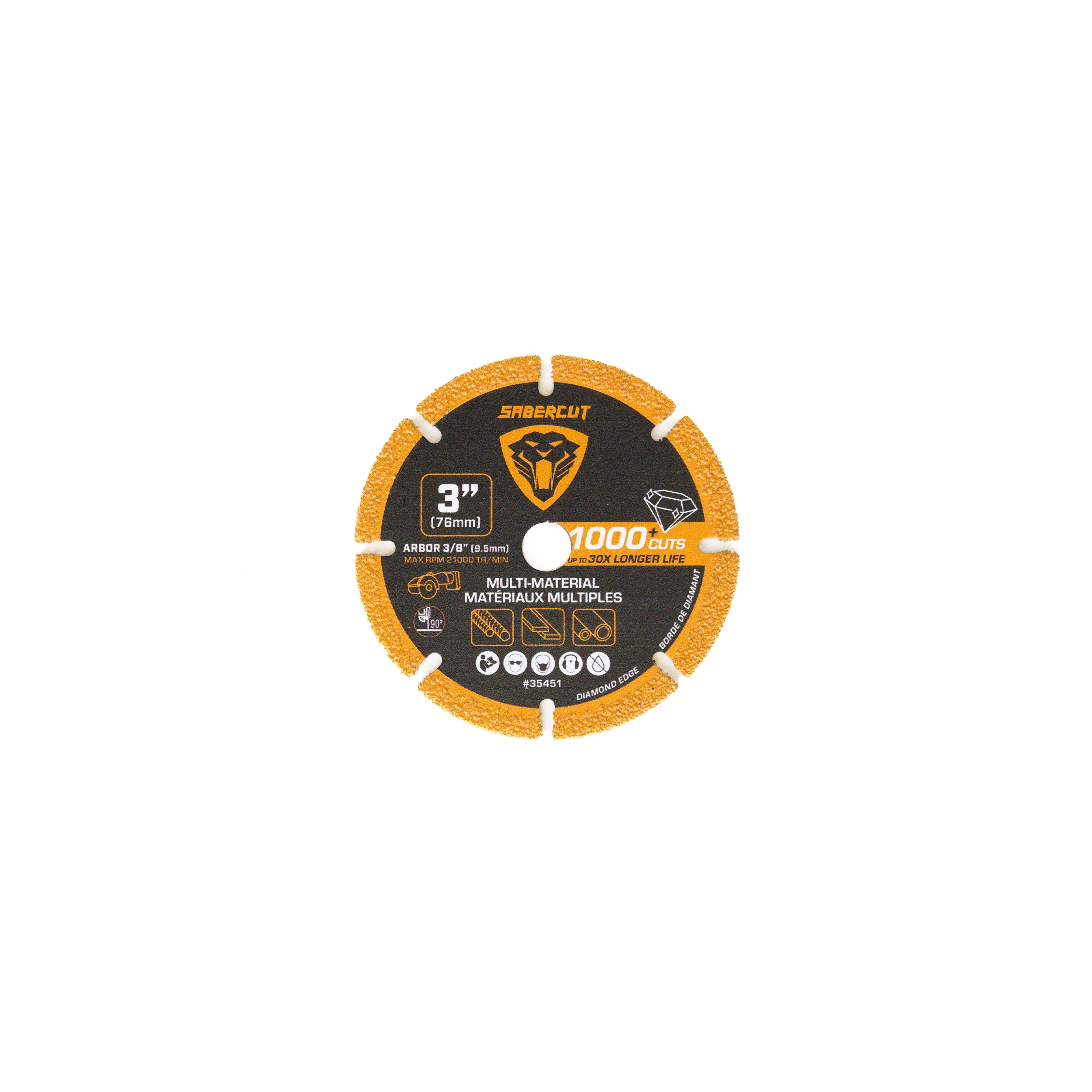 Sabercut 3 in. Multi-Material Diamond Grit Cutting Blade