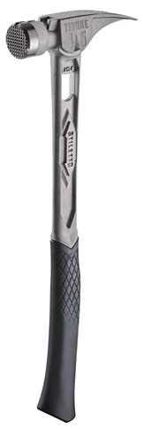 Stiletto TIB15MC 15 oz Milled Face Curved Handle Titanium Hammer