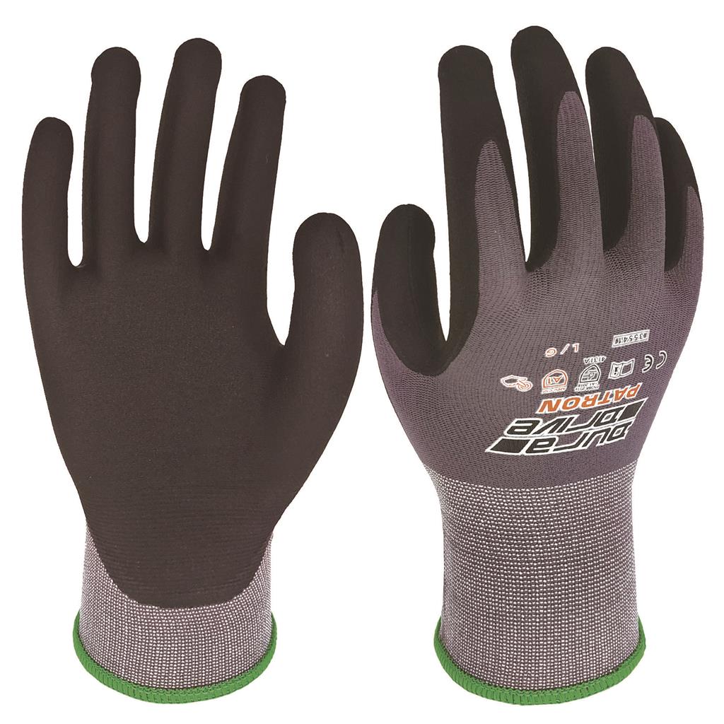 patron handschuhe DuraDrive Patron Micro Foam Nitrile Coated Gloves-12Pr/Pck