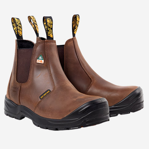 DuraDrive Pronto 6 in. Waterproof Slip-On Work Boots, Brown
