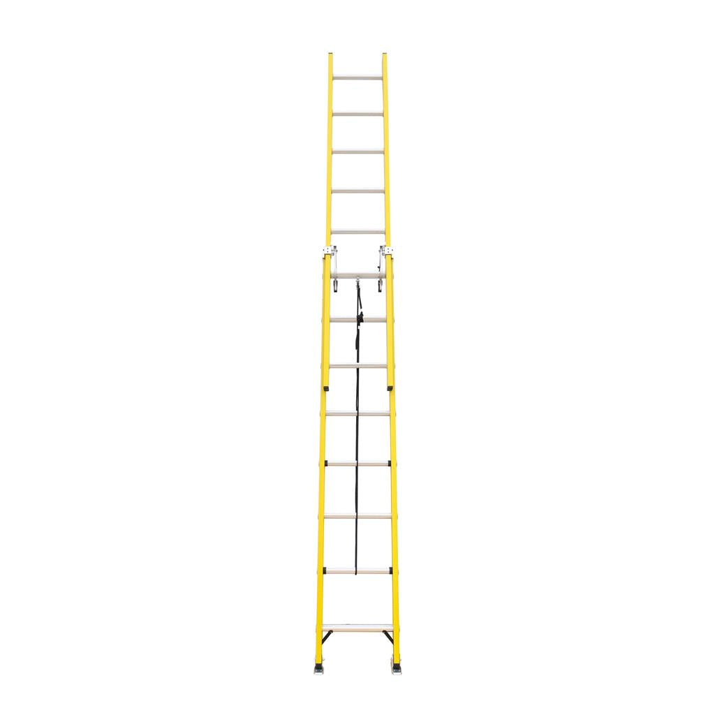 DuraDrive 32' Fiberglass Extension Ladder, 300 Lbs. Grade 1A