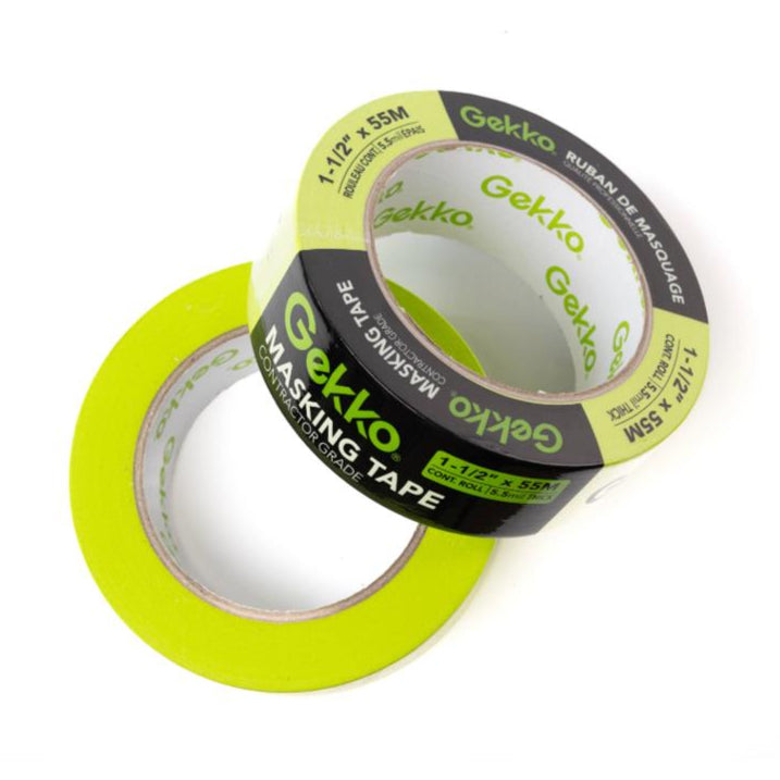 Gekko 1-1/2 in x 55 m Green Masking Tape