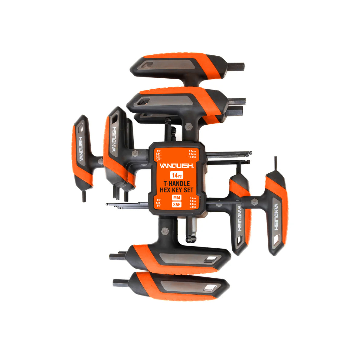 VANQUISH T-Handle Hex Key Set 14pc