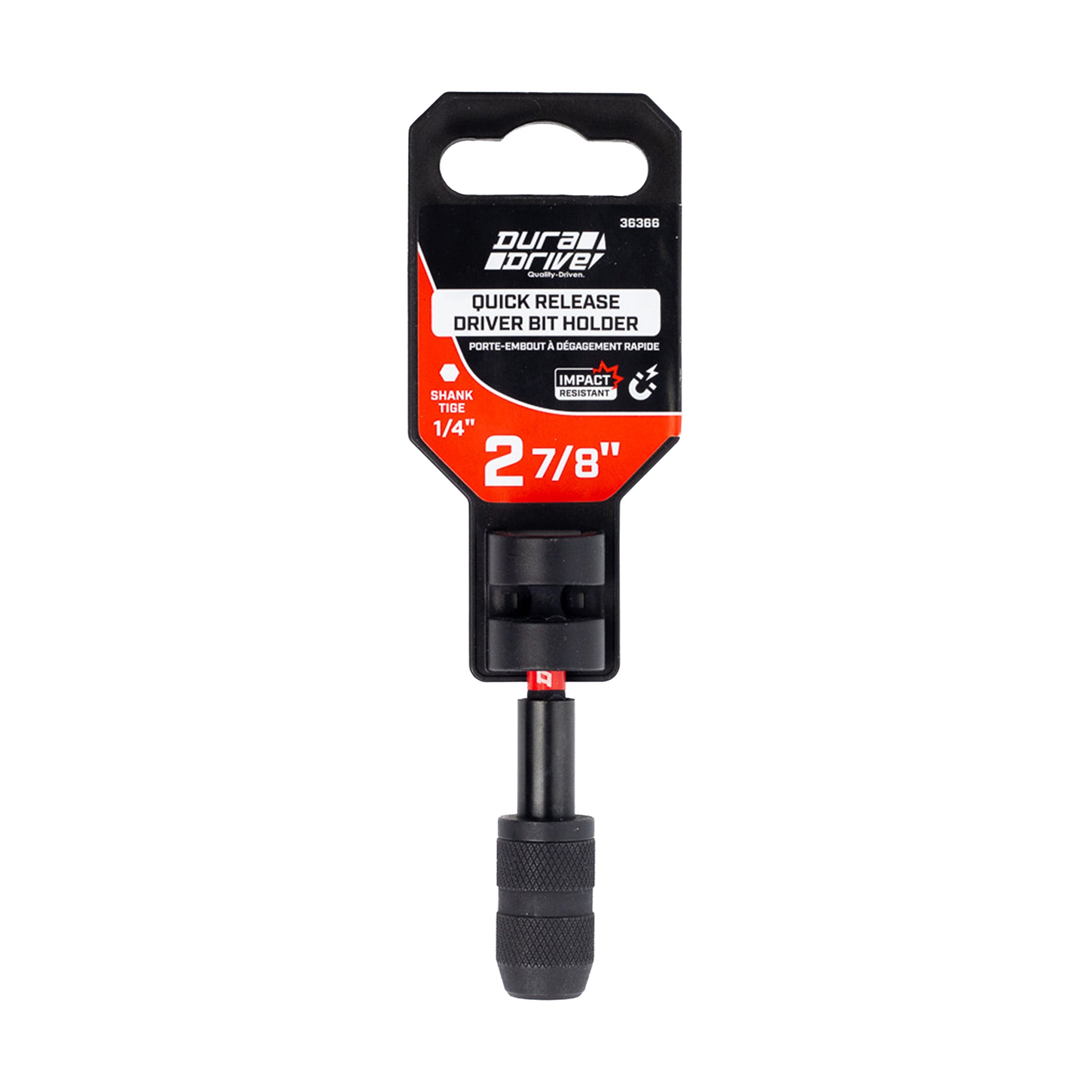 DuraDrive 2.0 2-7/8" Quick Release Magnetic Driver Bit Holder