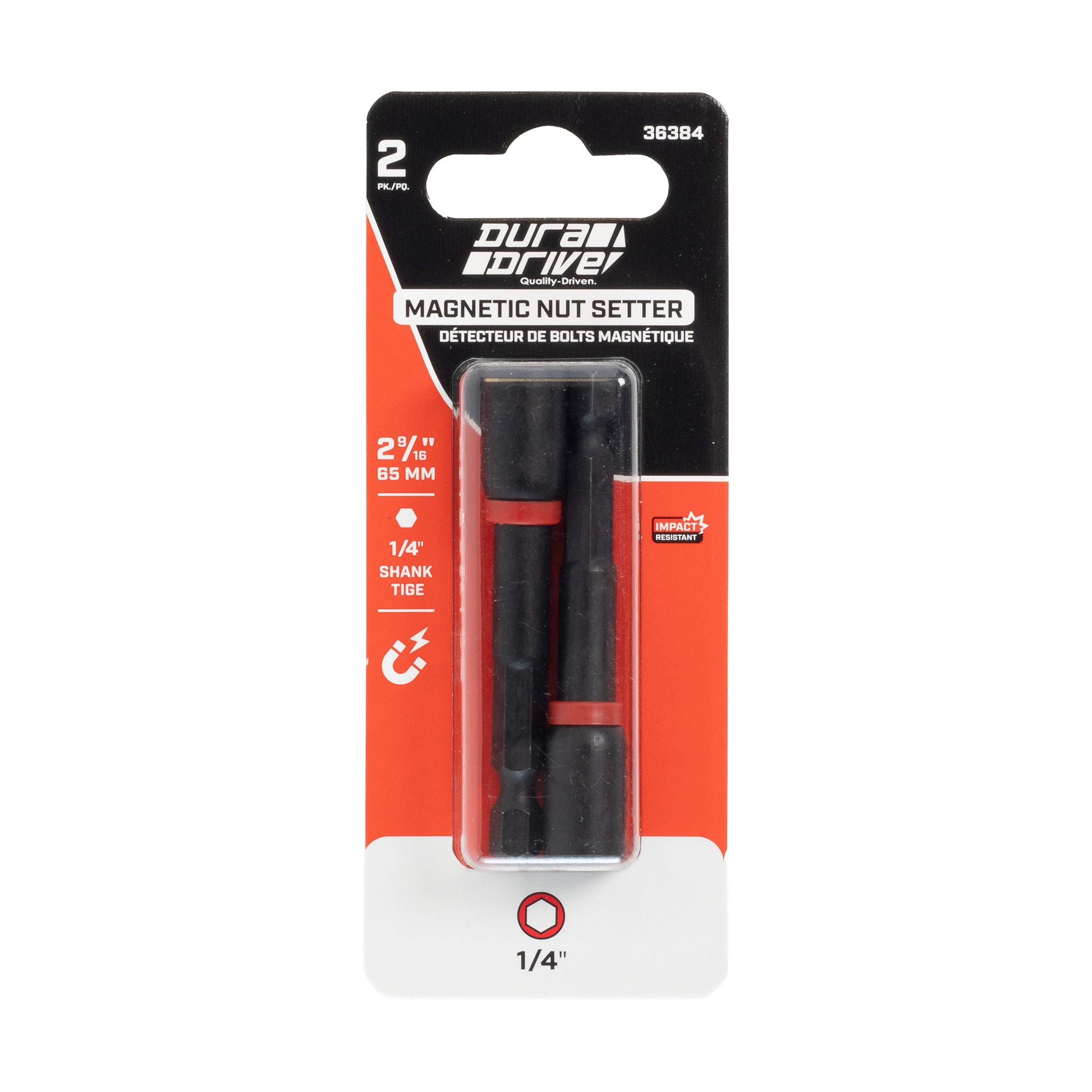 DuraDrive 2.0 Impact Nut Setter 1/4" x 2-9/16" (2-Pack)