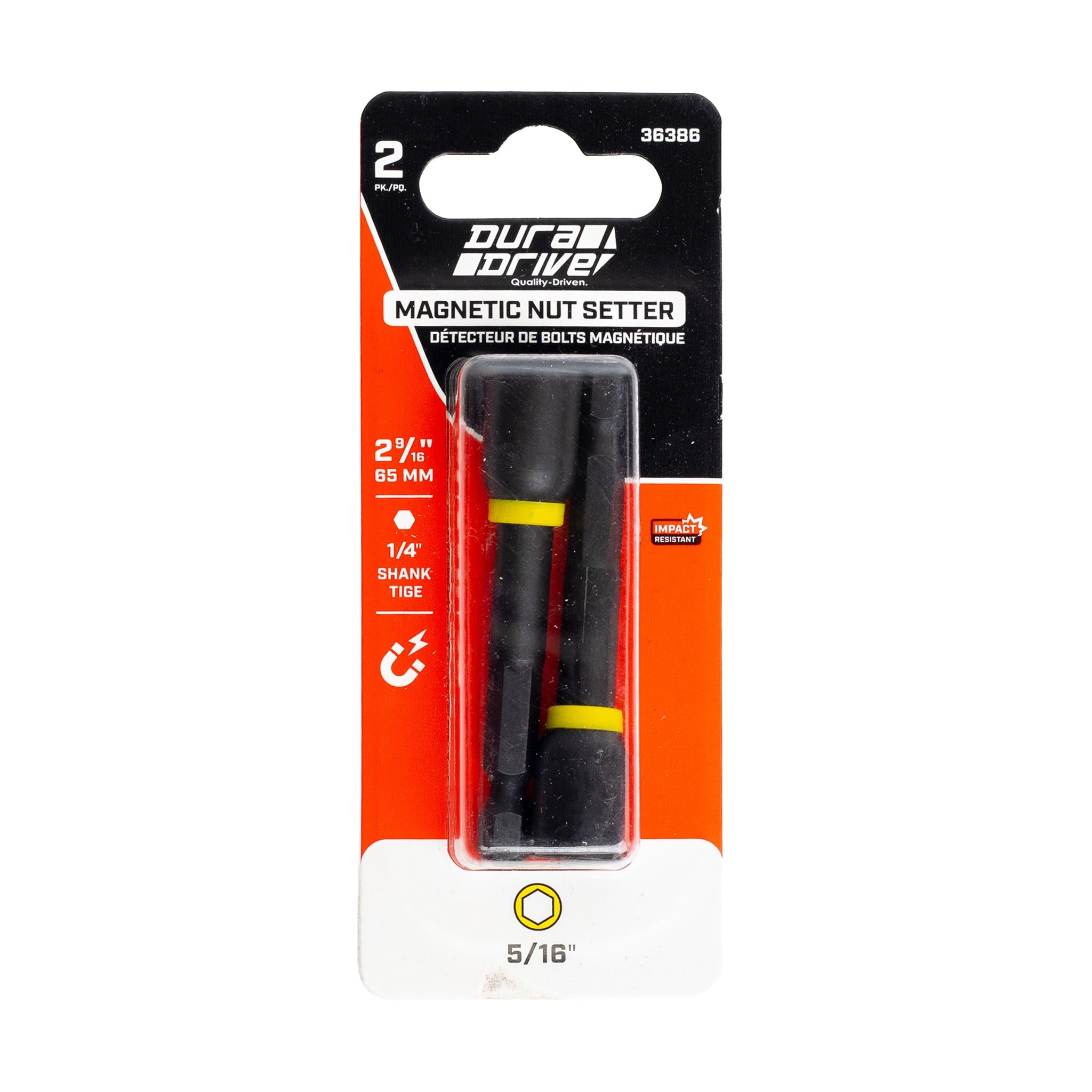 DuraDrive 2.0 Impact Nut Setter 5/16" X 2-9/16" (2-Pack)