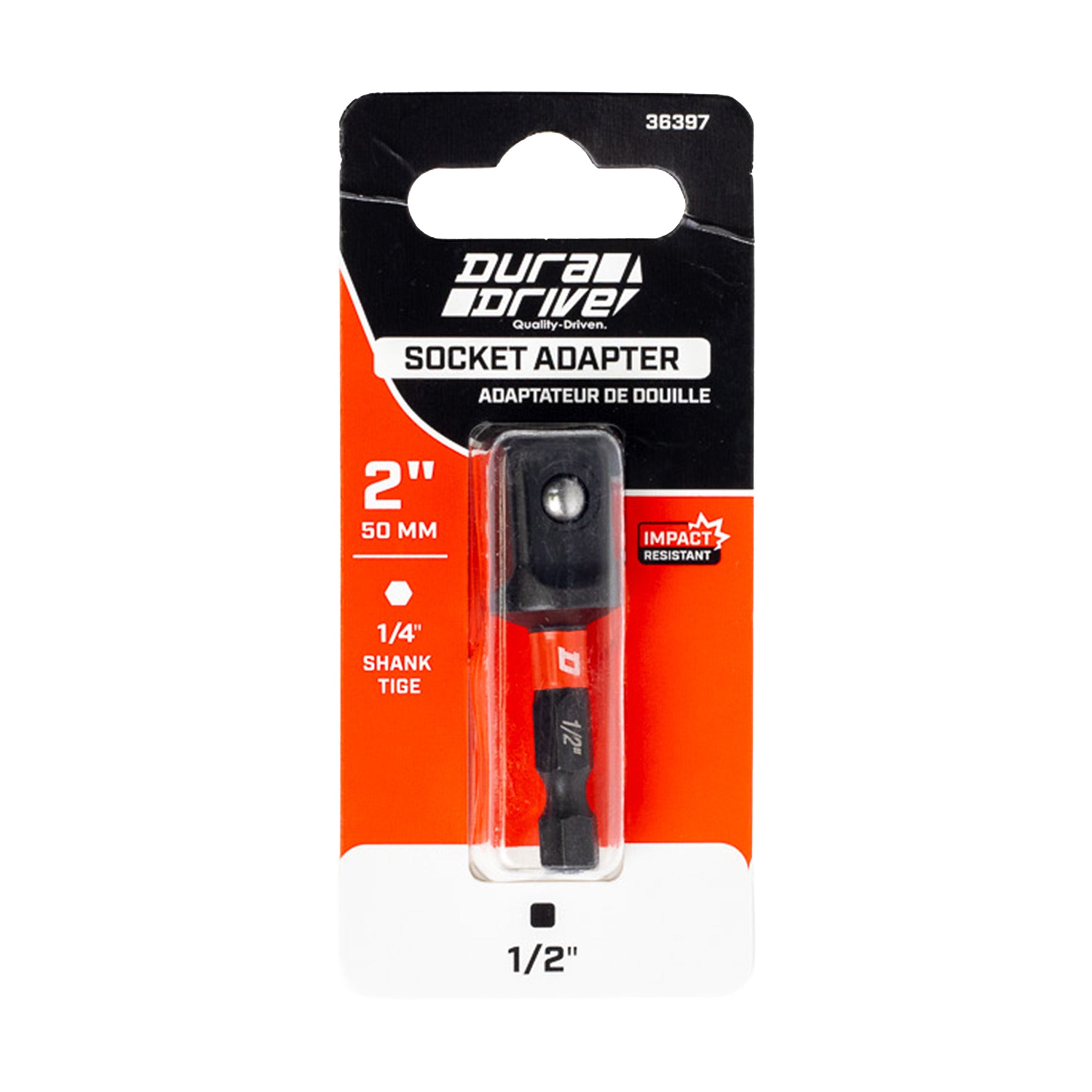 DuraDrive 2.0 Socket Adapter 1/4" To 1/2"