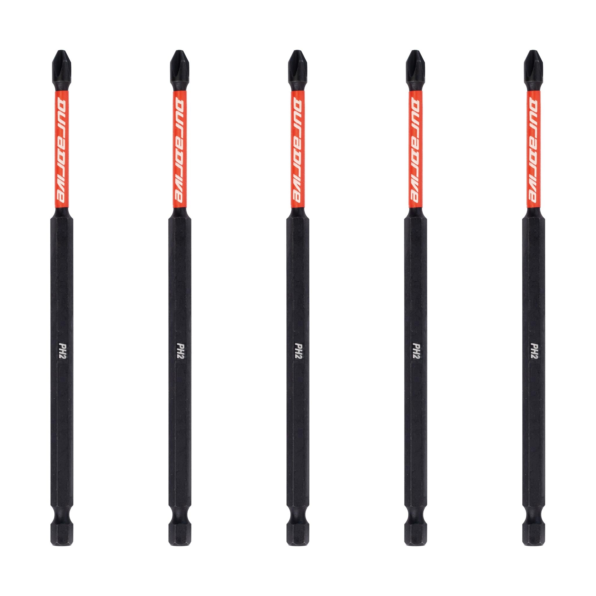DuraDrive 2.0 PH2 x 6" Impact Driver Bit (5-Pack)