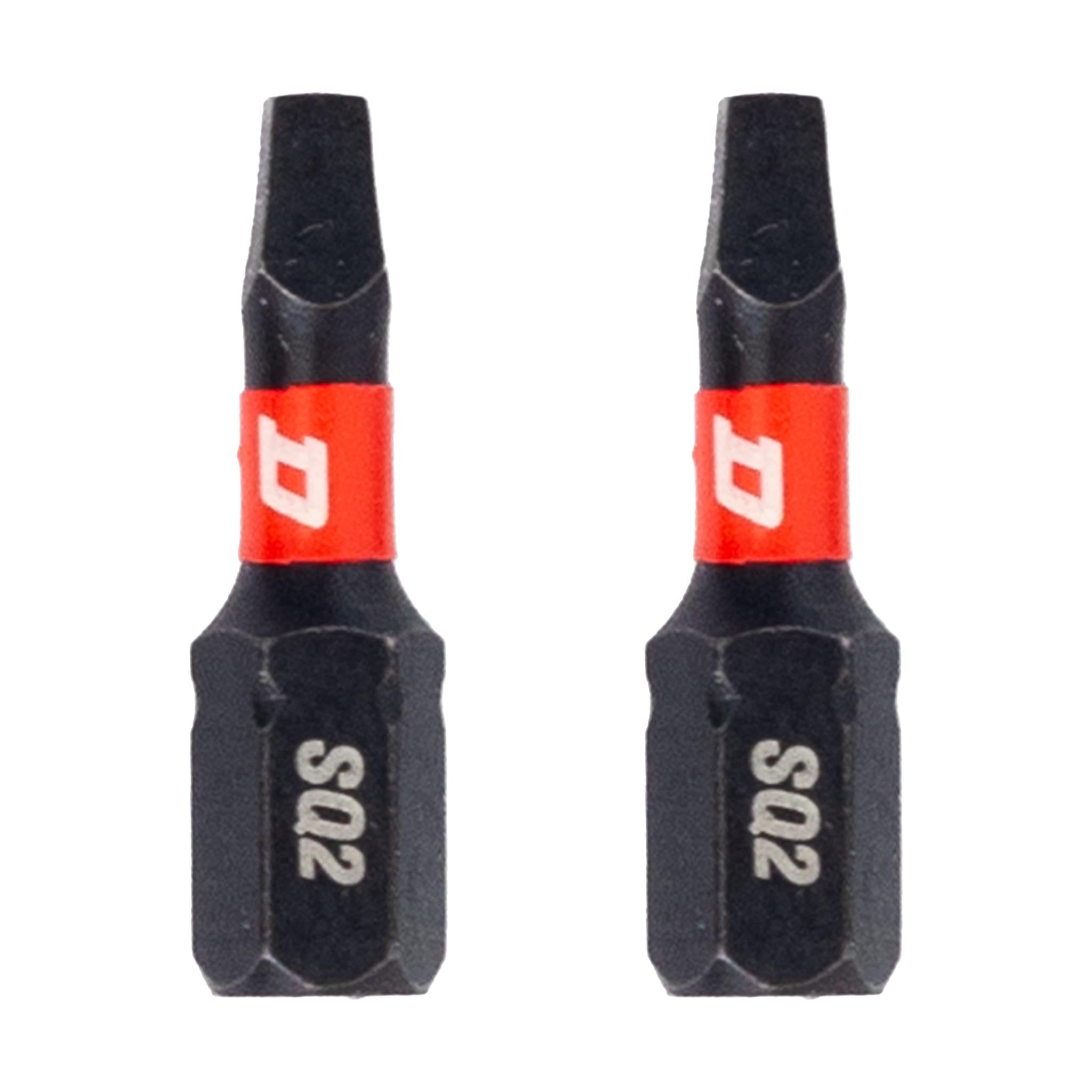 DuraDrive 2.0 SQ2 x 1" Impact Driver Bit (2-Pack)