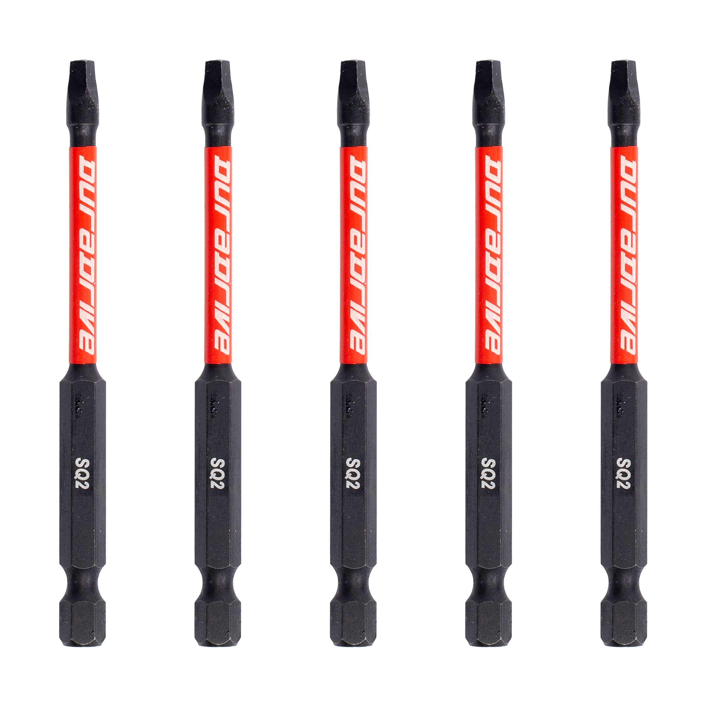 DuraDrive 2.0 SQ2 x 3-1/2" Impact Driver Bit (5-Pack)