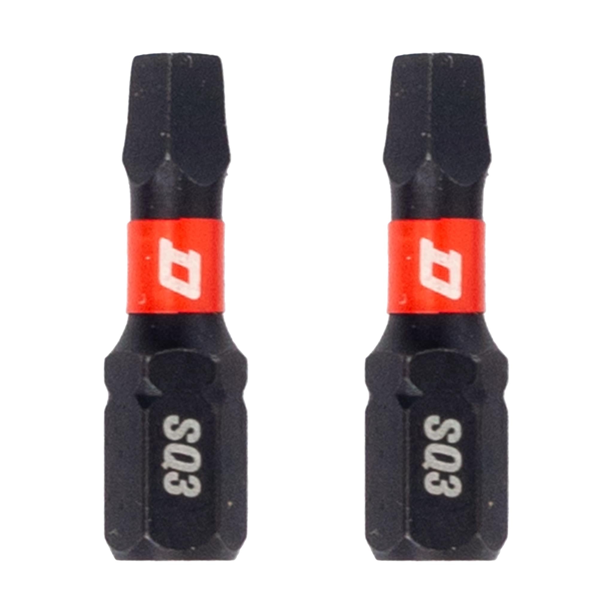 DuraDrive 2.0 SQ3 x 1" Impact Driver Bit (2-Pack)