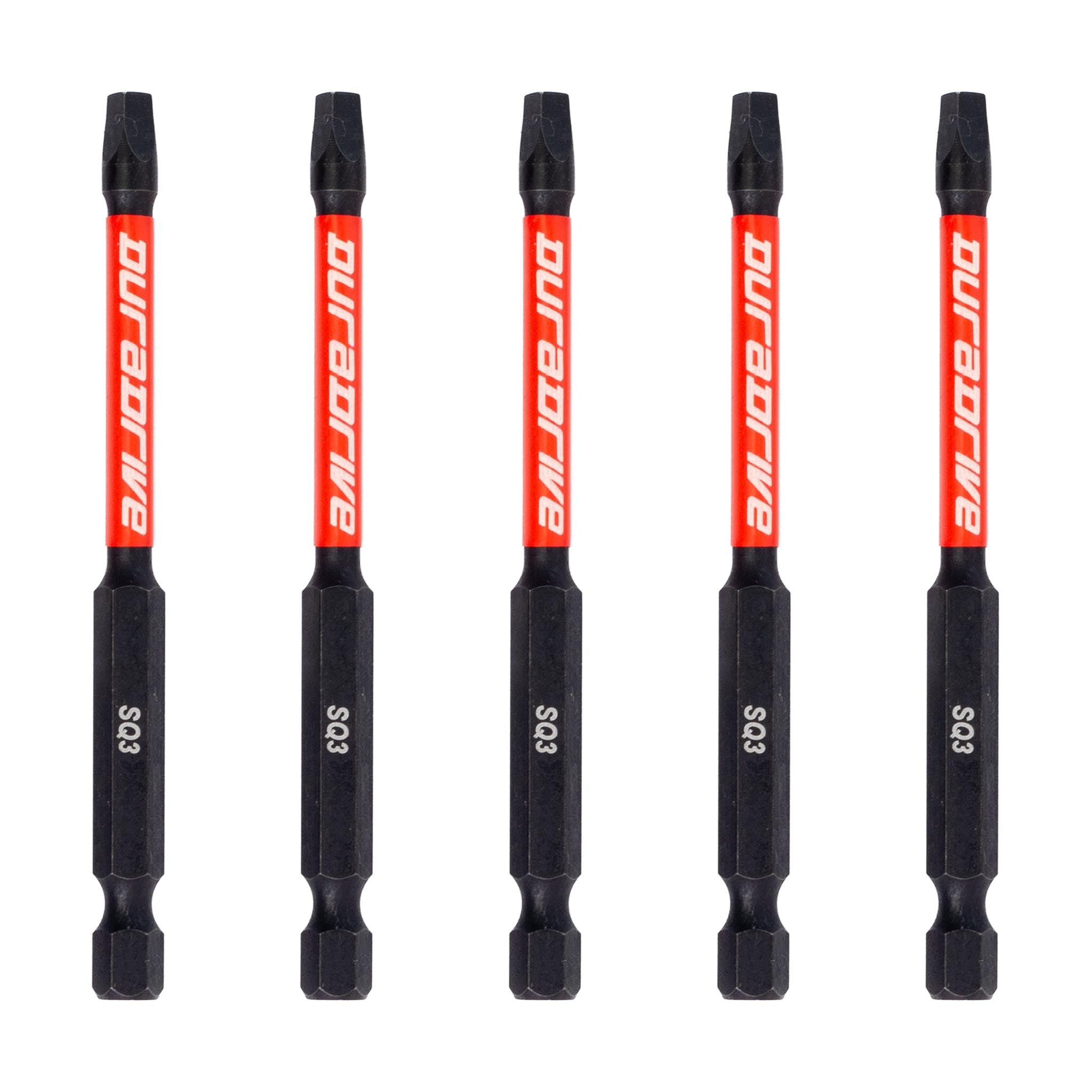 DuraDrive 2.0 SQ3 x 3-1/2" Impact Driver Bit (5-Pack)