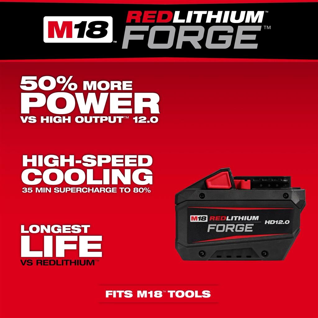 MILWAUKEE 48-11-1813 M18™ REDLITHIUM™ FORGE™ HD12.0 Battery Pack