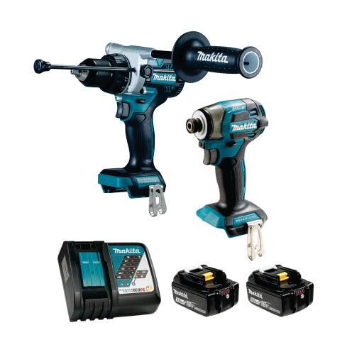 Makita DLX2516TX1 18V LXT Brushless 2 Tool Combo Kit (5.0Ah x2)