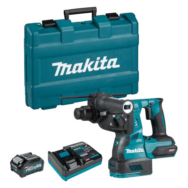 MAKITA HR003GM102 40Vmax XGT Brushless 1-1/8 in. Rotary Hammer SDS-PLUS Kit (4.0Ah x1)