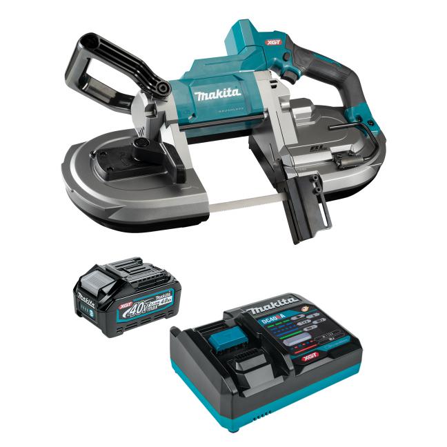 MAKITA PB002GM101 40Vmax XGT Brushless Portable Band Saw Kit (4.0Ah x1)