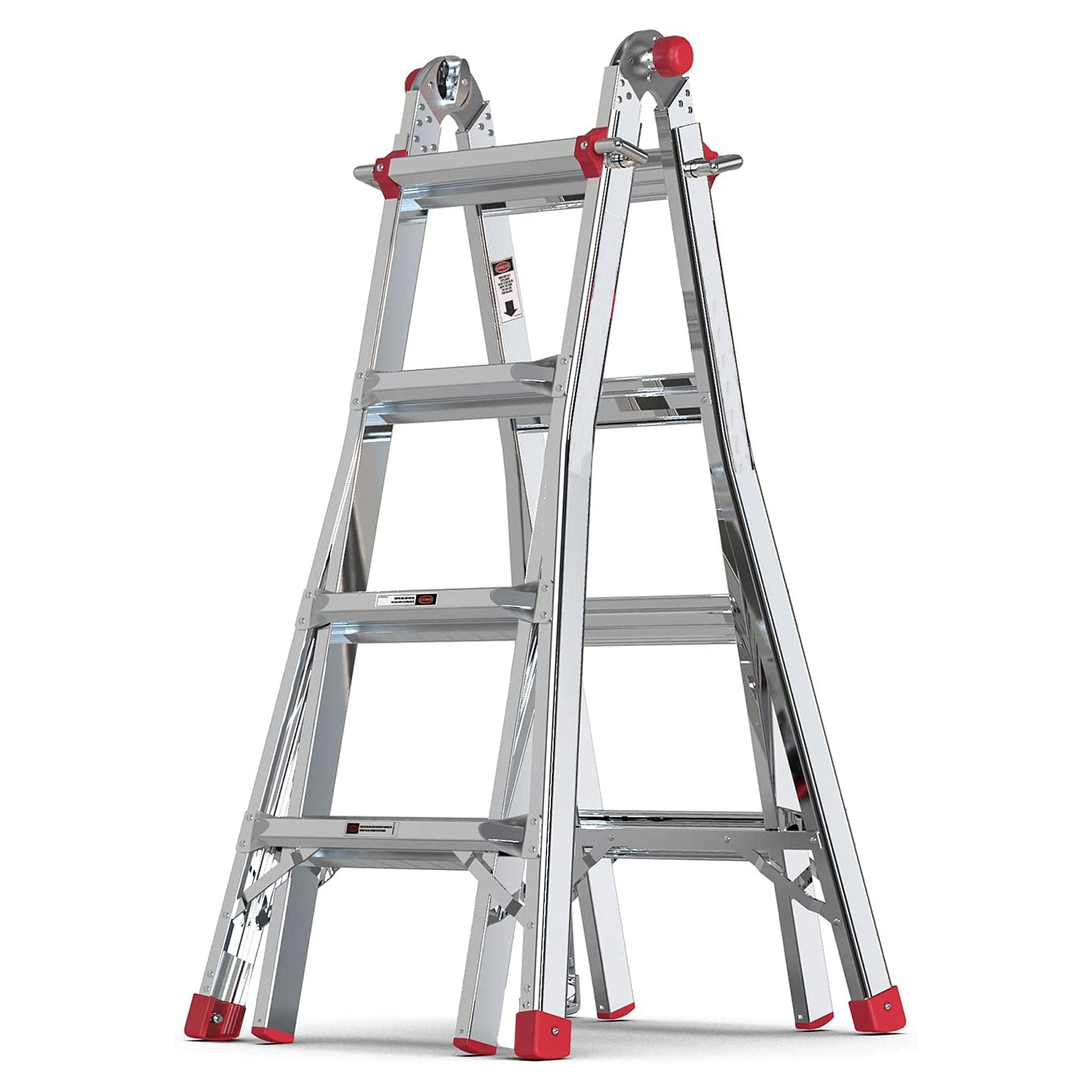 DuraDrive 17' Aluminum Multi Positition Ladder, 300 Lbs. Grade 1A