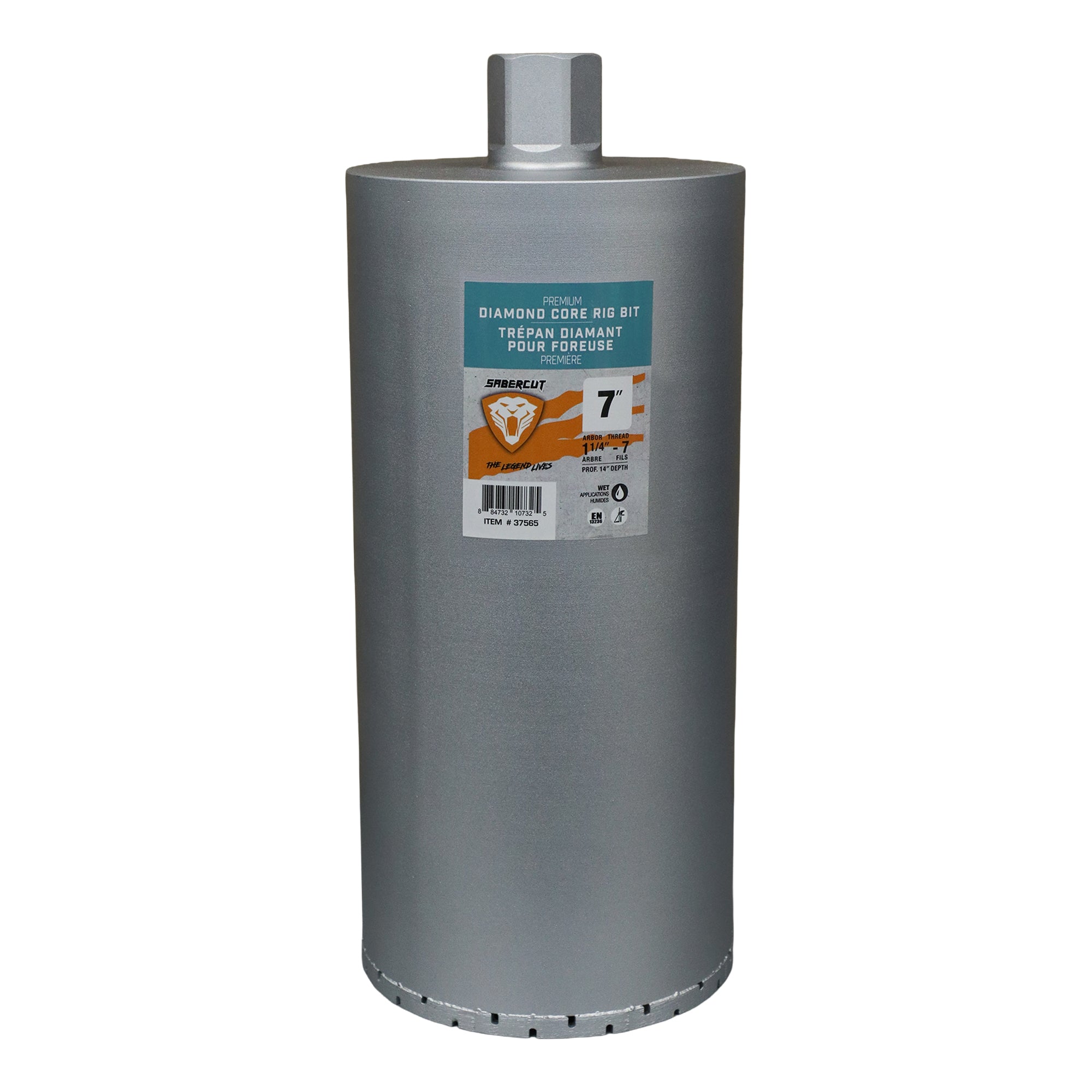 Sabercut 7 in. x 14 in. Crown Diamond Core Bit, Continuous Wet