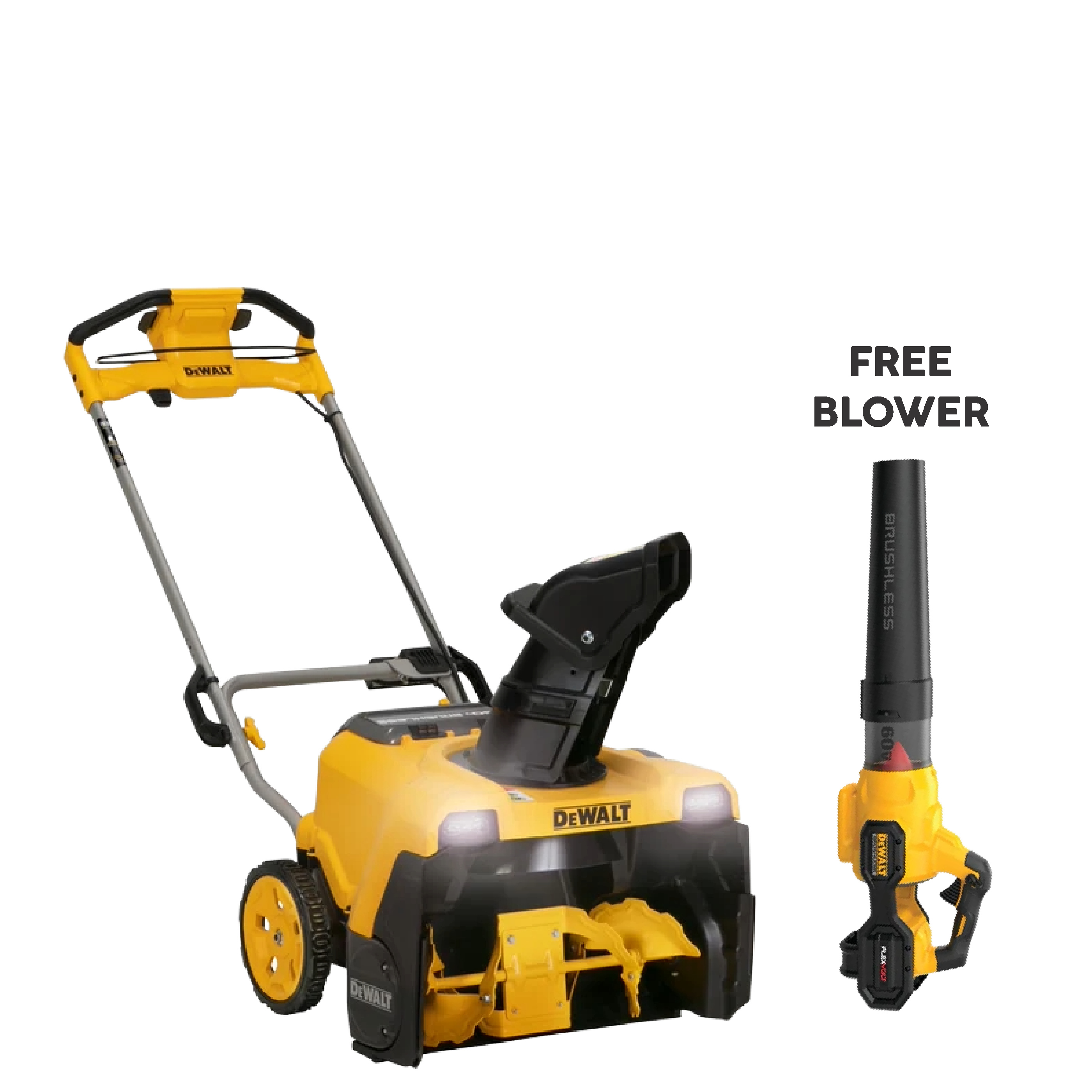 Dewalt DCSNP2142Y2-CA 60V Single Stage Snow Blower Kit 12.0 Ah + Free Blower
