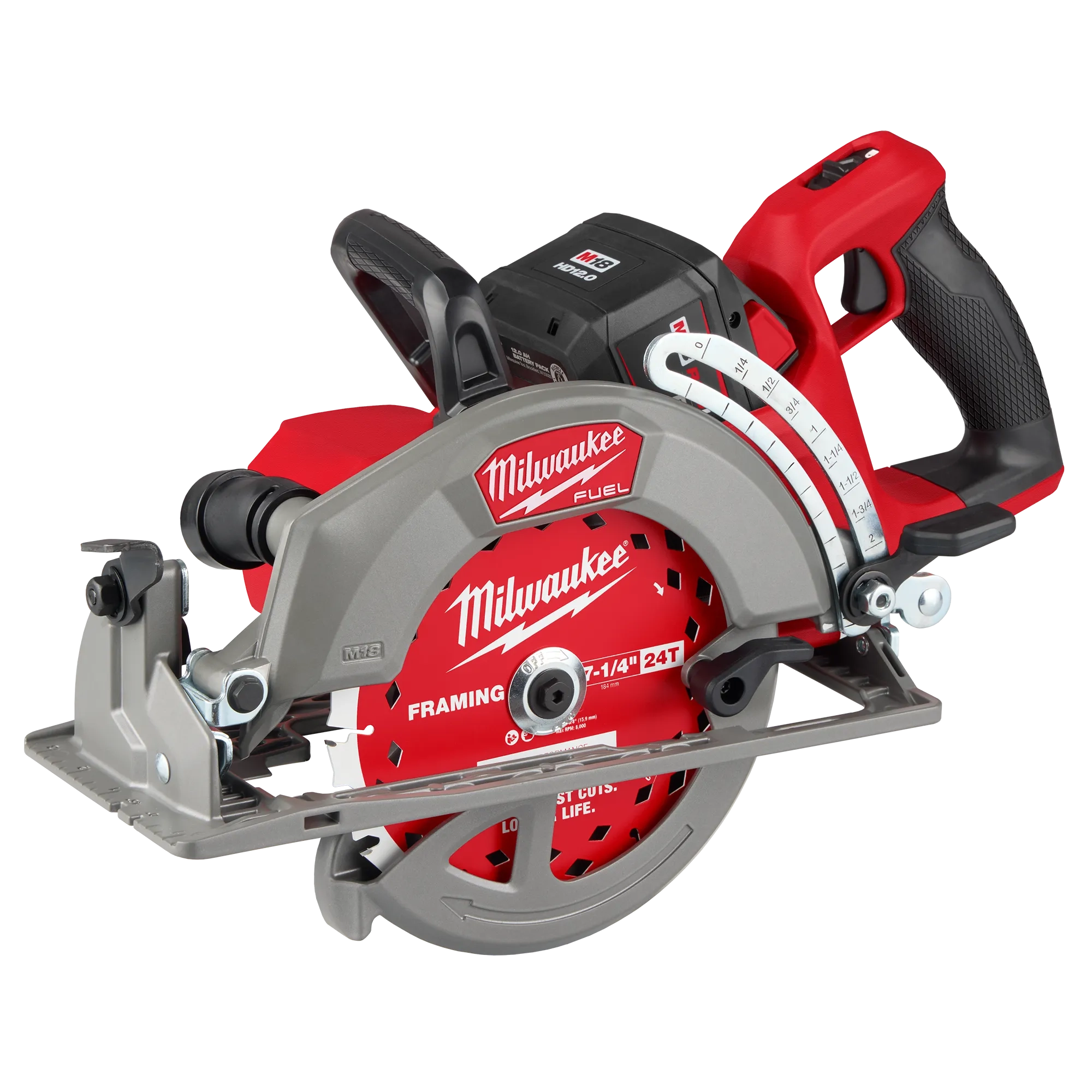 Milwaukee 2930-21Hd Gen2 M18 FUEL 7-1/4 in. Rear Handle Circular Saw Kit (1 x 12.0 Ah)