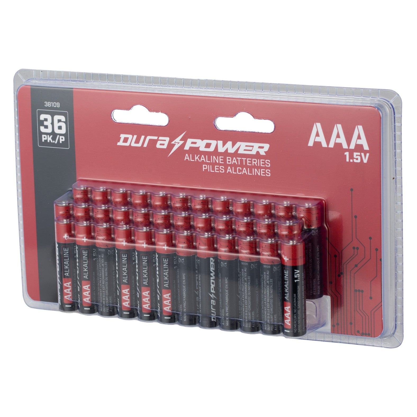 DuraPower AAA Alkaline Batteries (36-Pack)