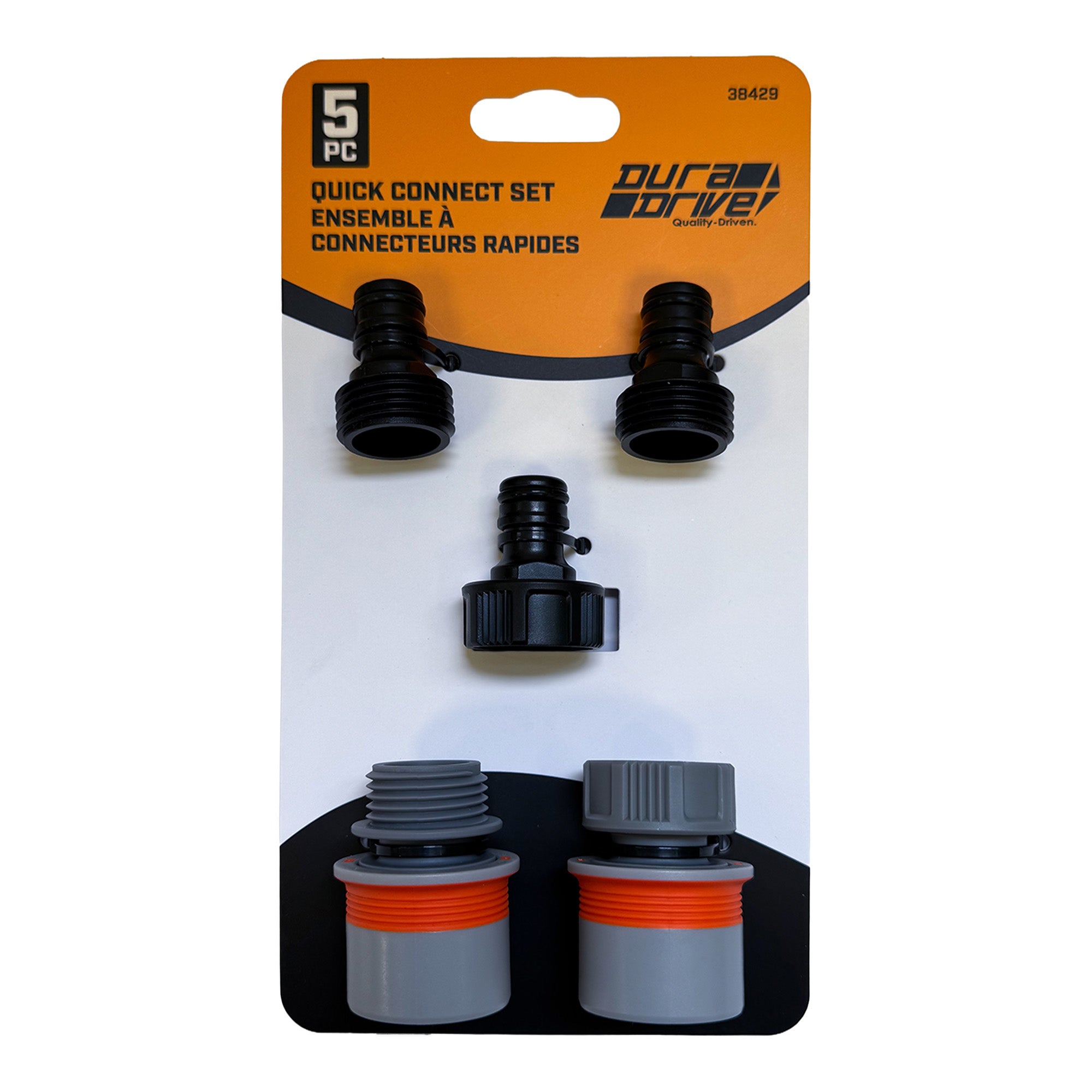 DuraDrive Garden Hose Quick Connector Set (5-Pieces)