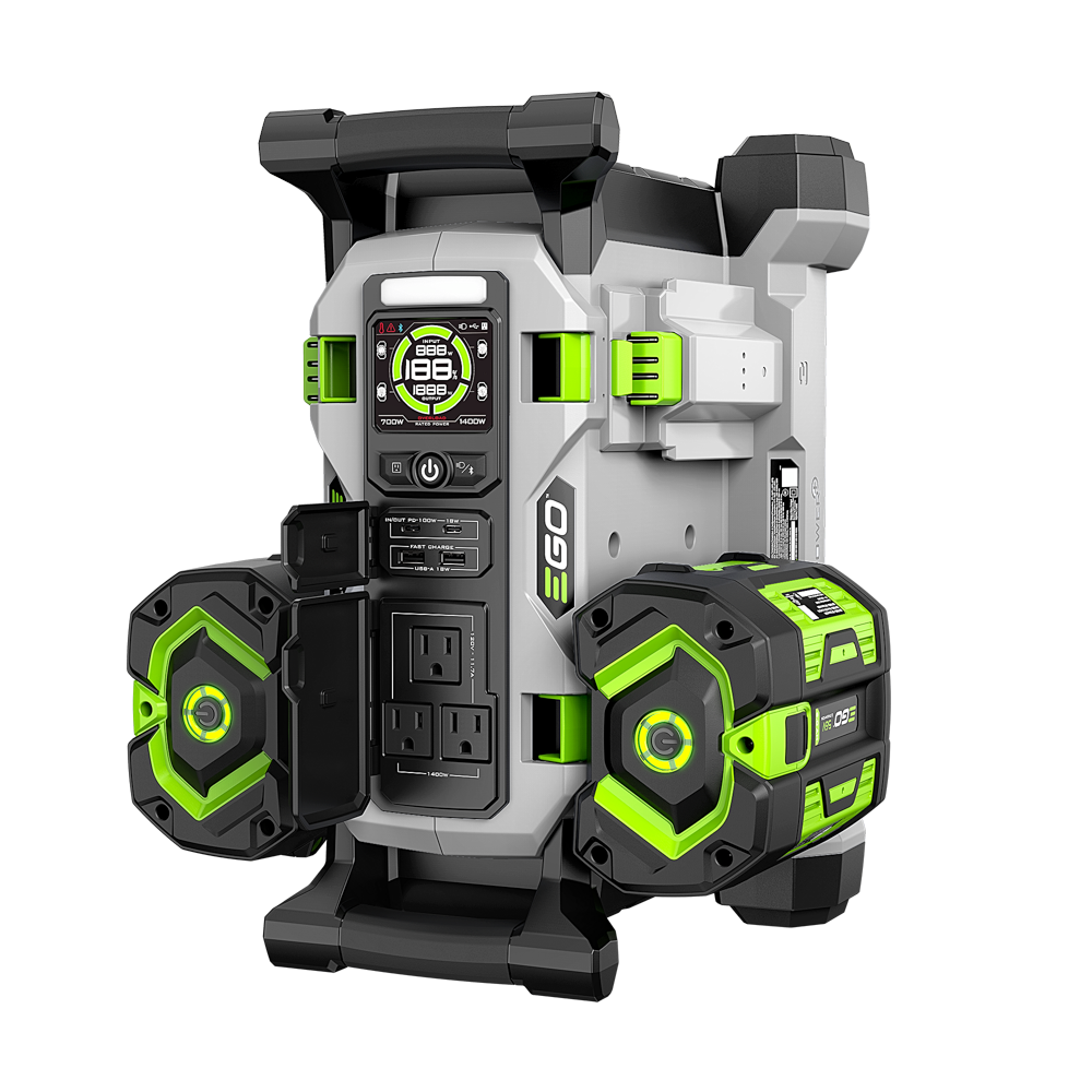 EGO PST1405-2 56V POWER+ Nexus 1400W Portable Power Station (w/2x6.0ah batteries)