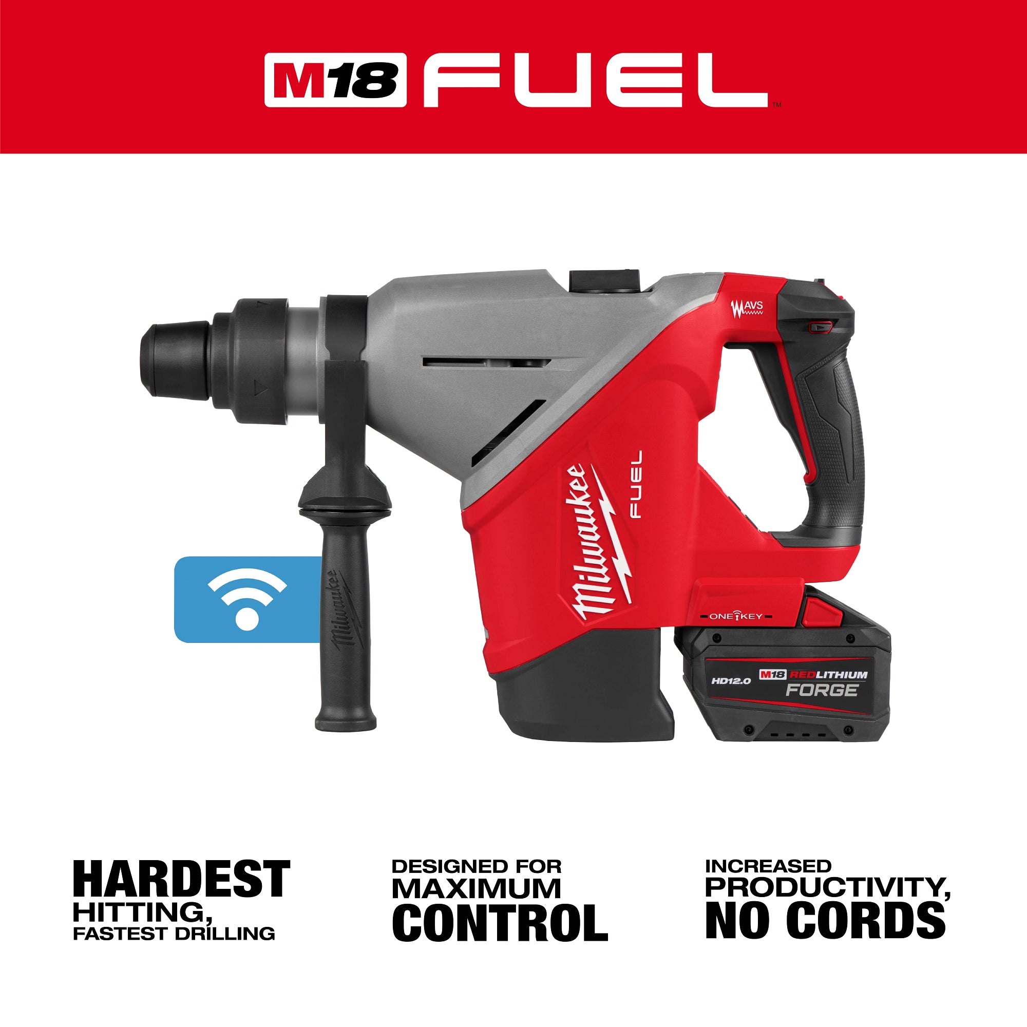 M18 FUEL™ 1-3/4 in. SDS MAX Rotary Hammer Kit w/ ONE-KEY™