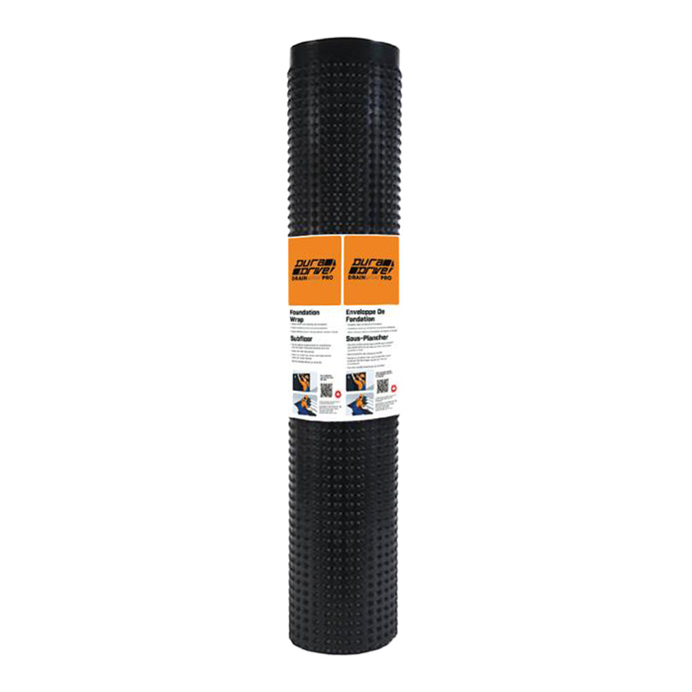 DuraDrive Drain Wrap Pro 1.98 ft. x 65.6 ft. Foundation Wrap Membrane (426 sq.ft.)