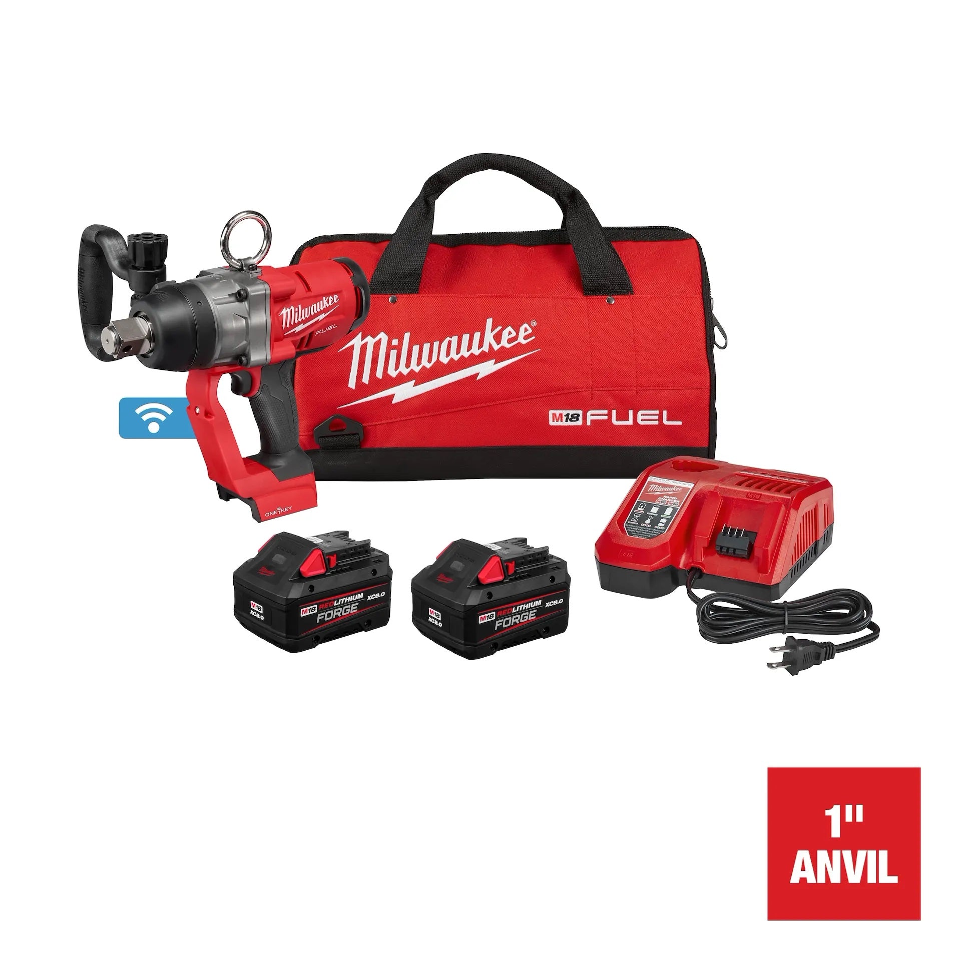 MILWAUKEE 2867-22 M18 FUEL™ 1 in. High Torque Impact Wrench w/ ONE-KEY™ Kit