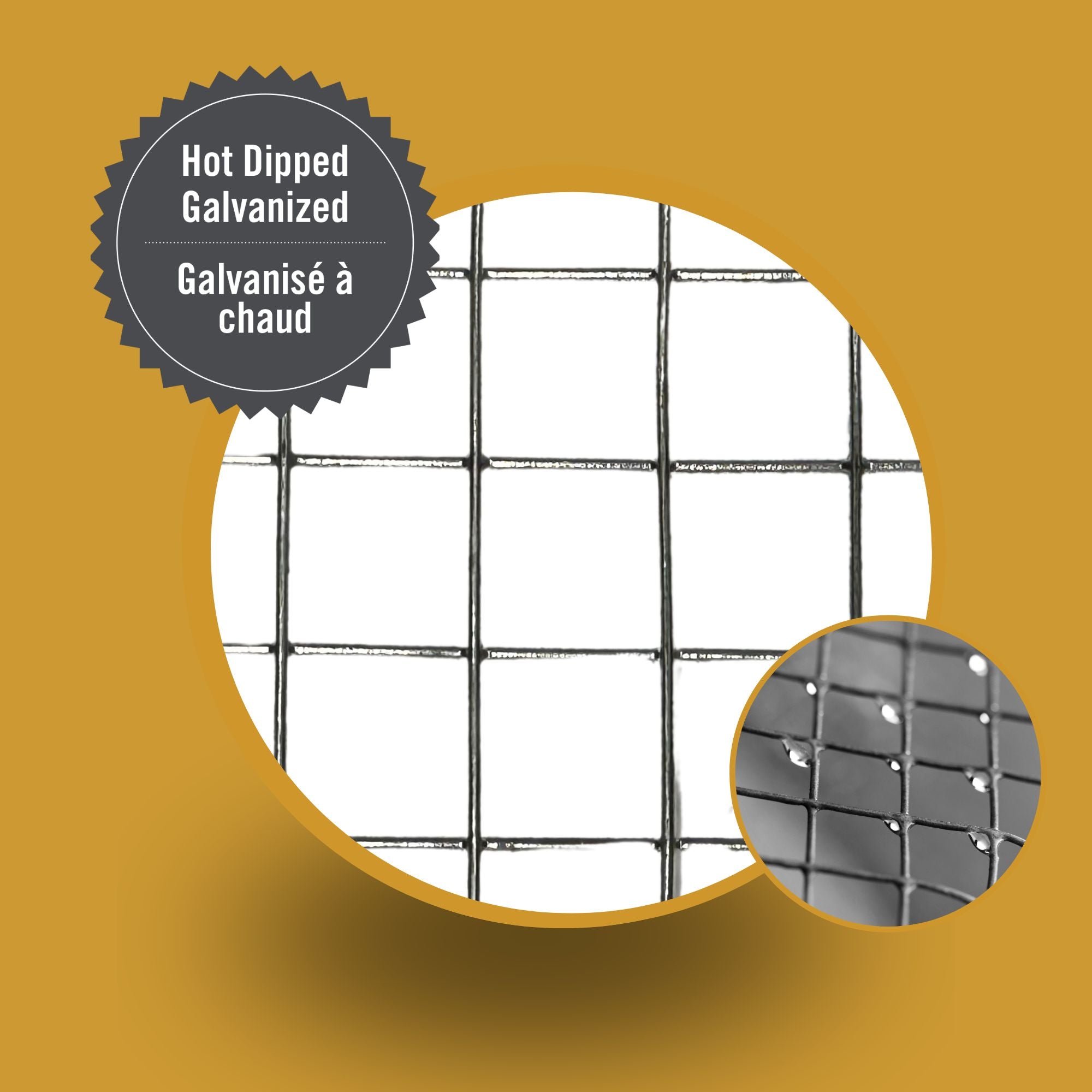 Welded Wire Fence Mesh - Galv. - 3 ft. x 25 ft.