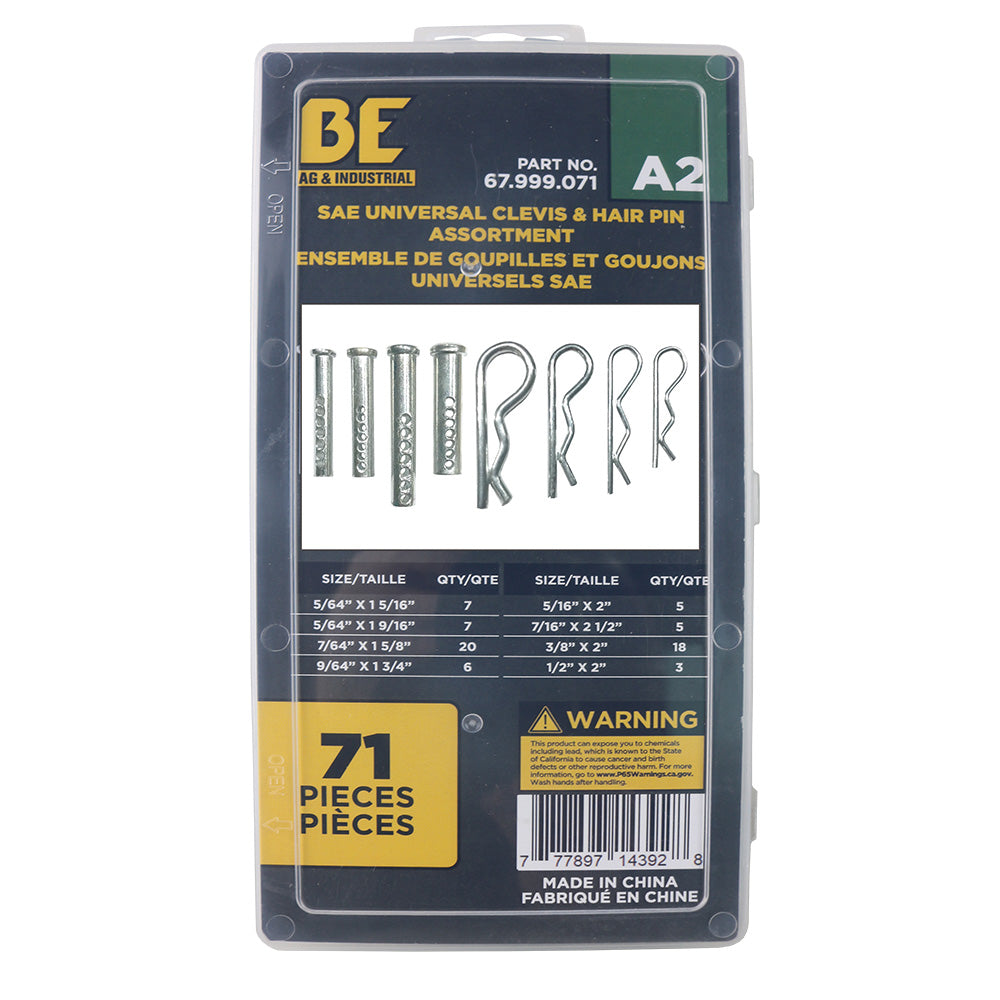 Braber 67.999.071 Kit, Clevis Universal 71Pcs