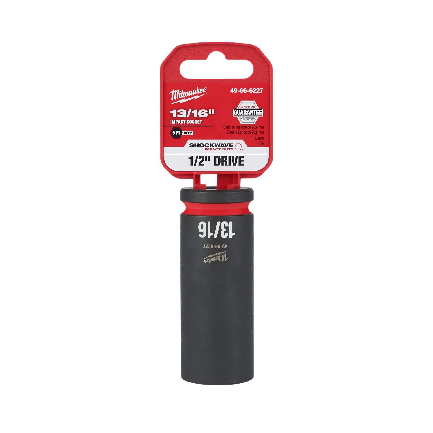 Milwaukee 49-66-6227 Deep Impact Socket 1/2 in.Dr X 13/16 in.