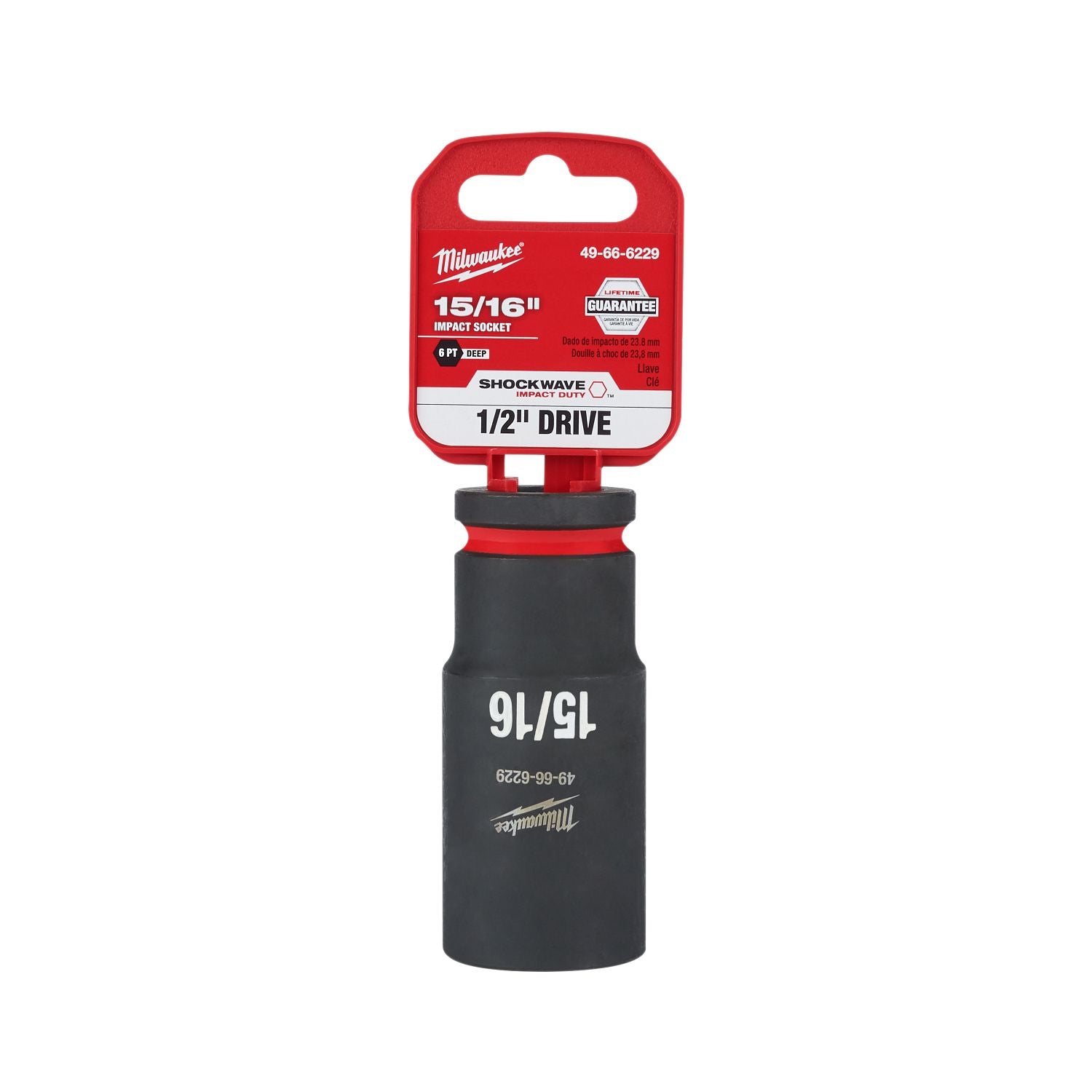 Milwaukee 49-66-6229 Deep Impact Socket 1/2 in.Dr X 15/16 in.