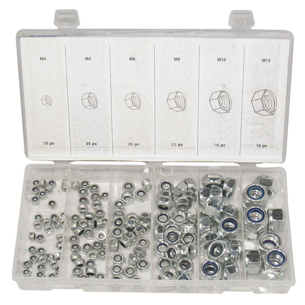 Braber 67.444.146 Metric Nylon Lock Nut Assortment