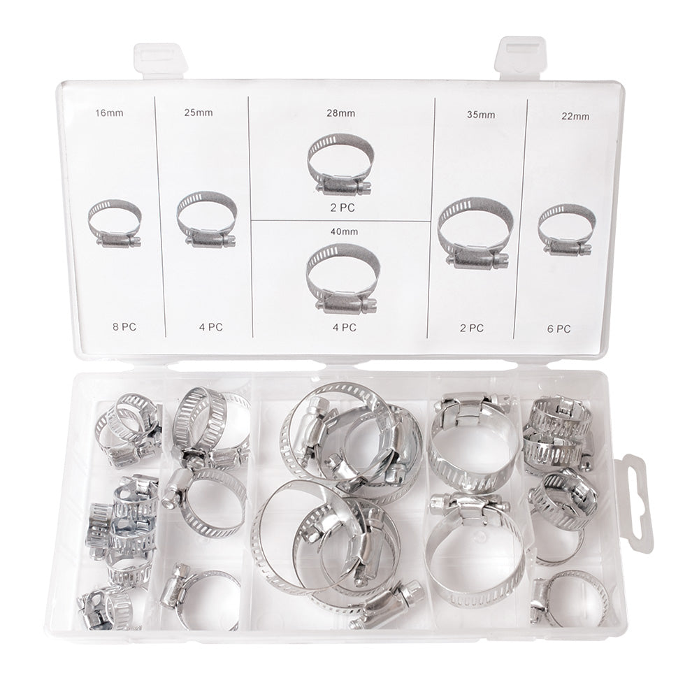 Braber 67.999.026 Hose Clamp Assortment 304 Stainless Steel