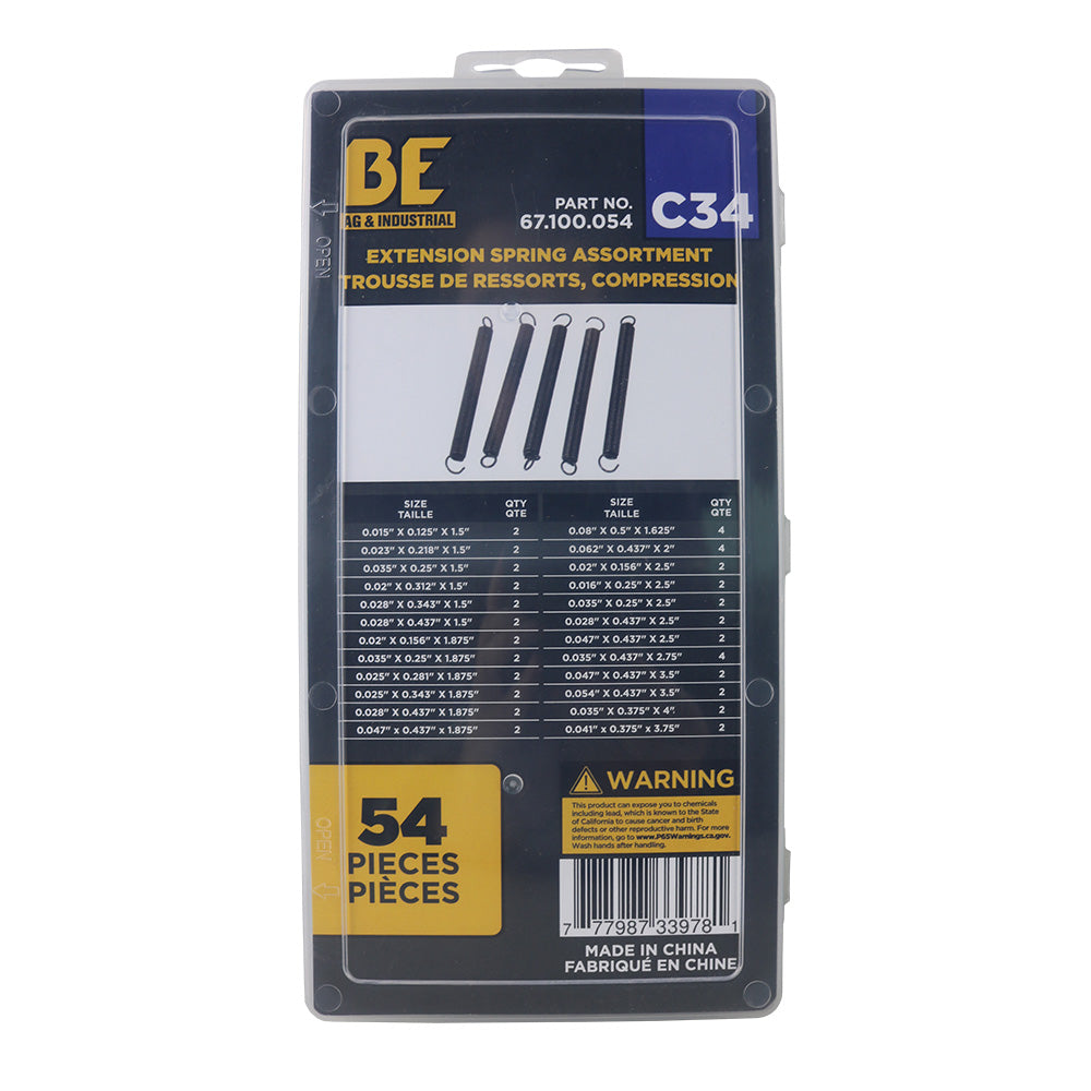 Braber 67.100.054 Extension Spring Assortment