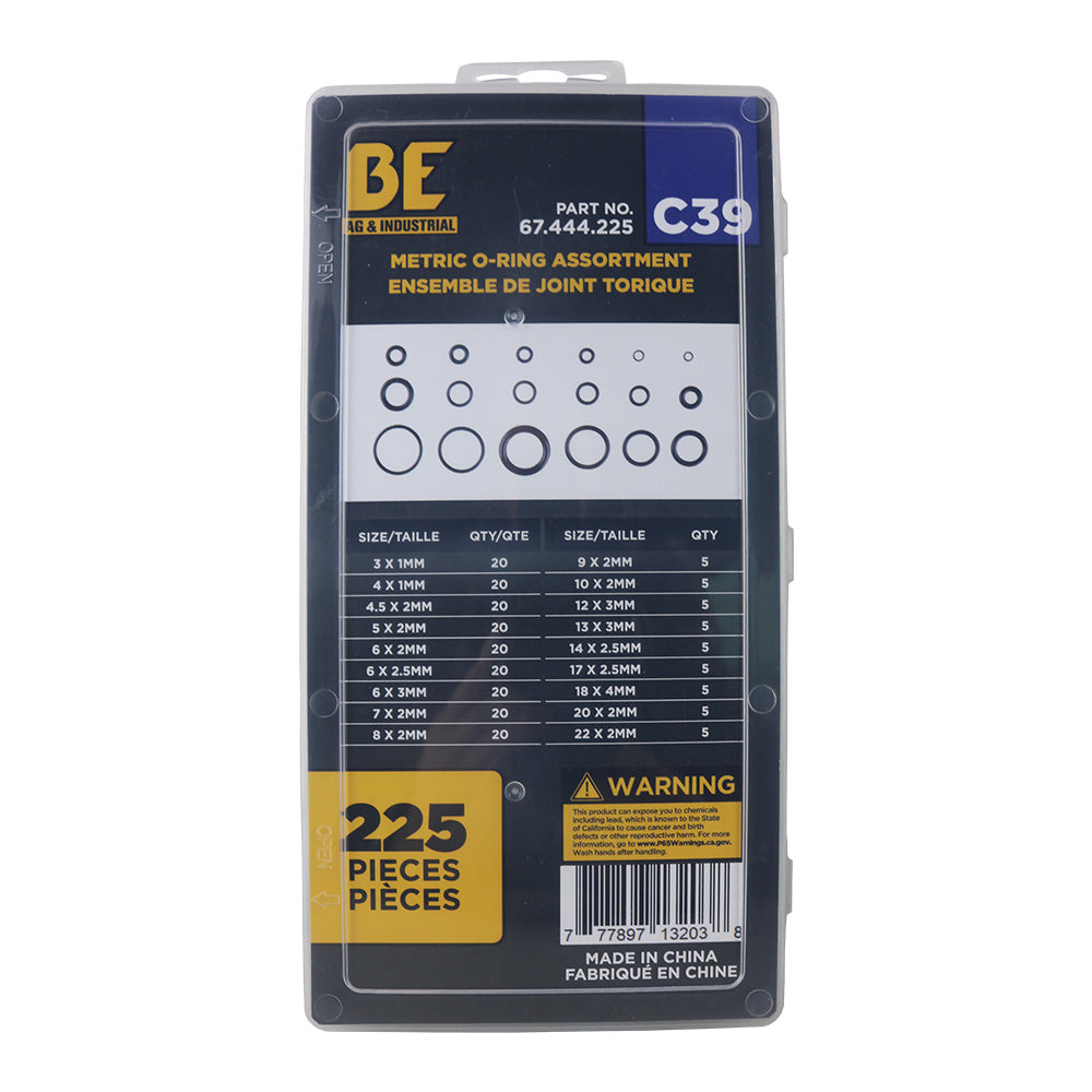 Braber 67.444.225 O-Ring, Kit Metric 225 Pcs