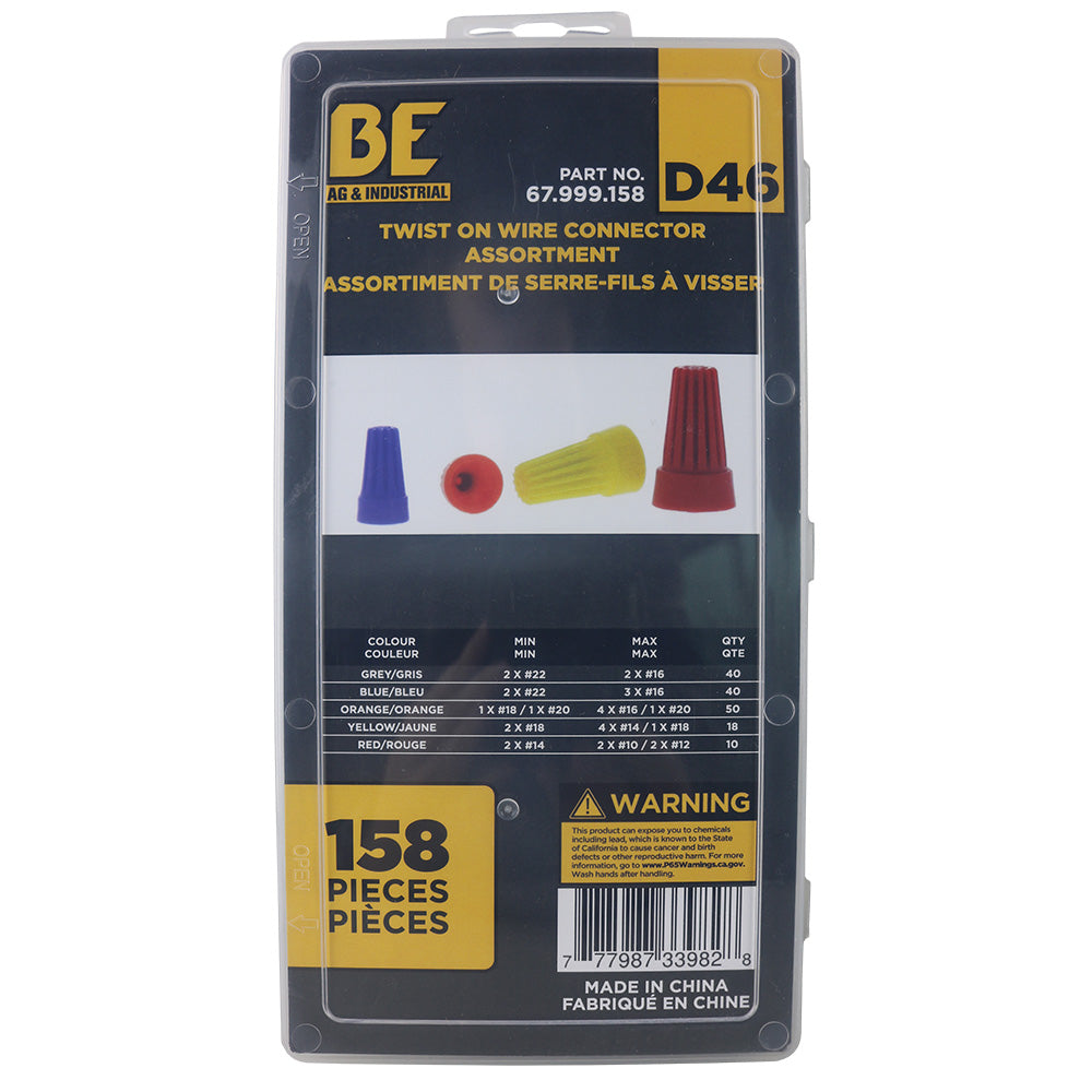 Braber 67.999.158 Twist On Wire Connector Assortment