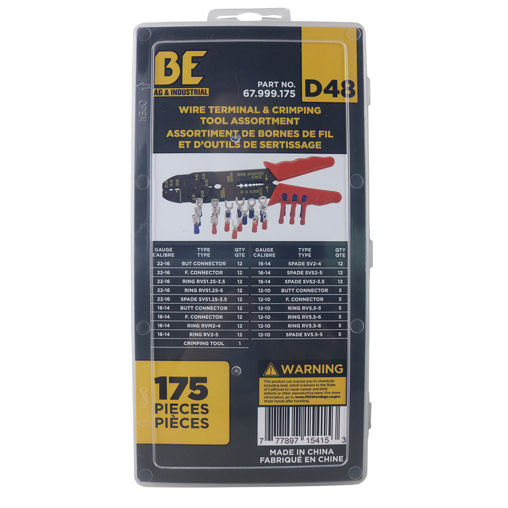Braber 67.999.175 Kit, Wire Terminal & Crimper