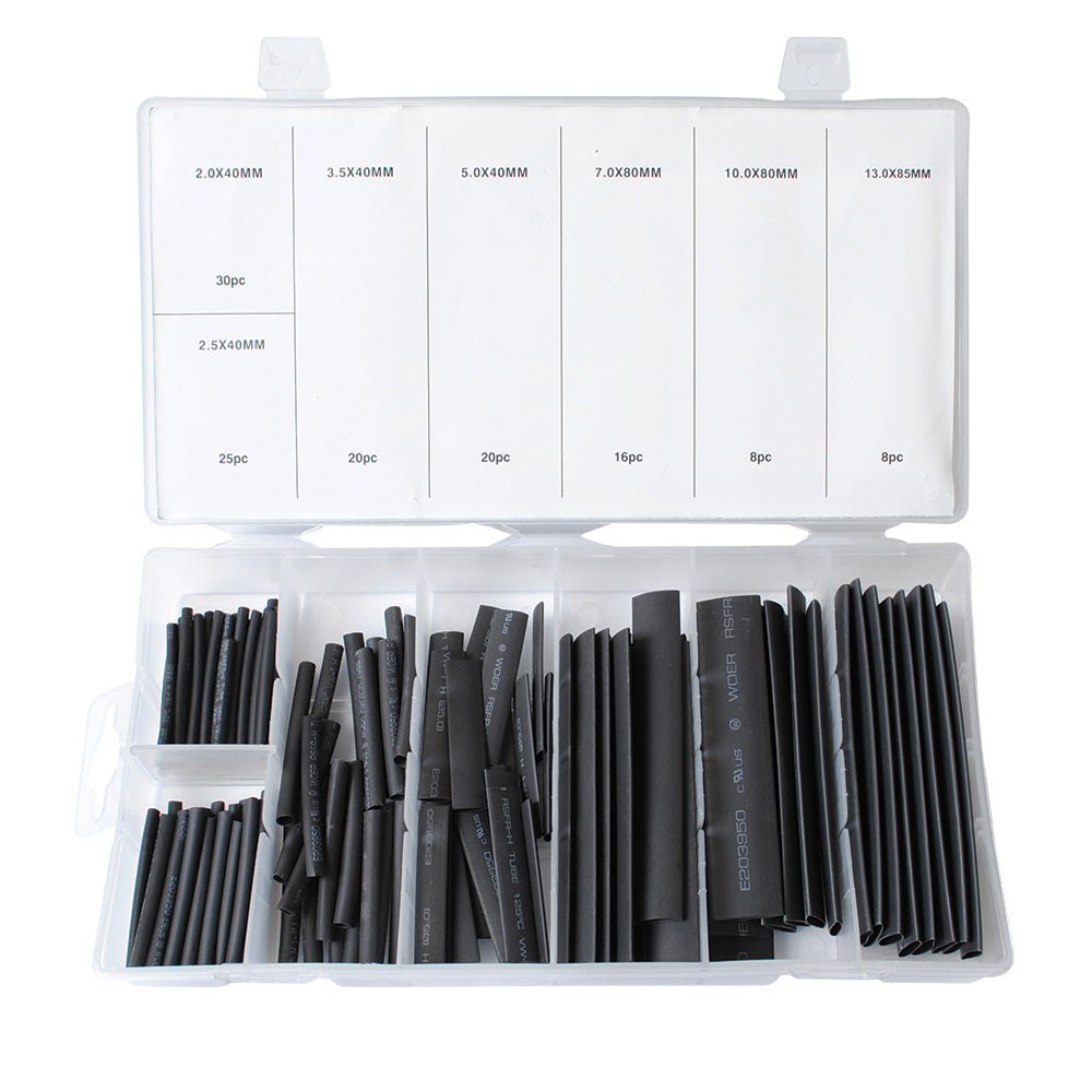 Braber 67.999.127 Heat Shrink Tube, Assort Blk