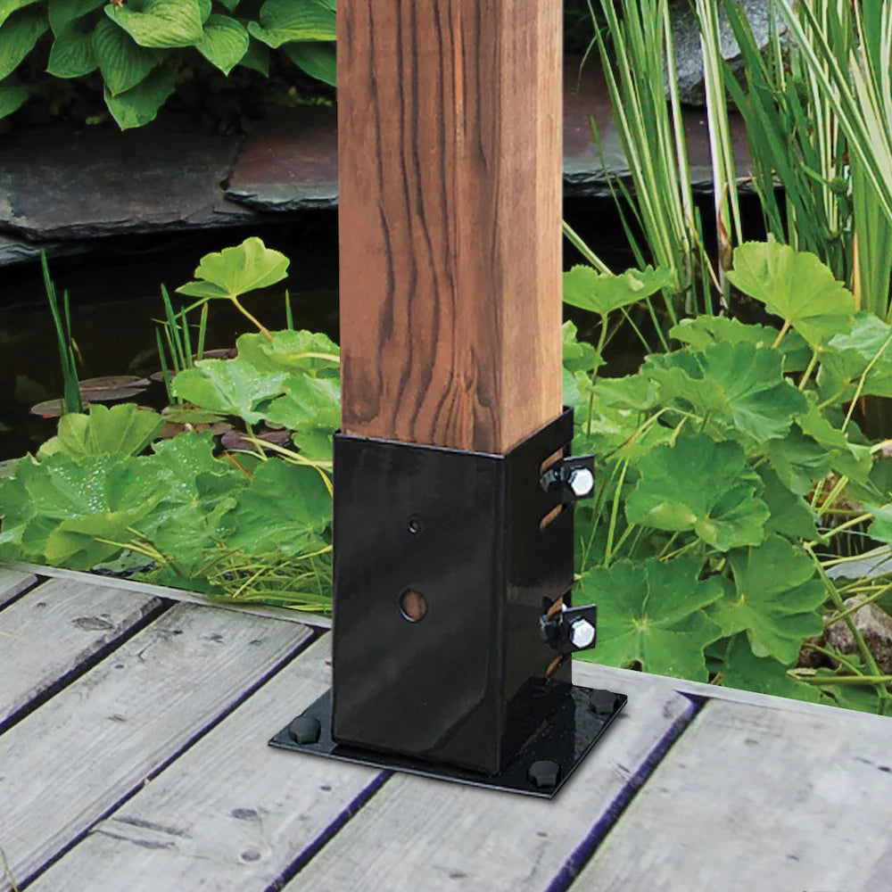 Nuvo Steel Bolt Down Post Base Anchor For 4 in. x 4 in. Posts