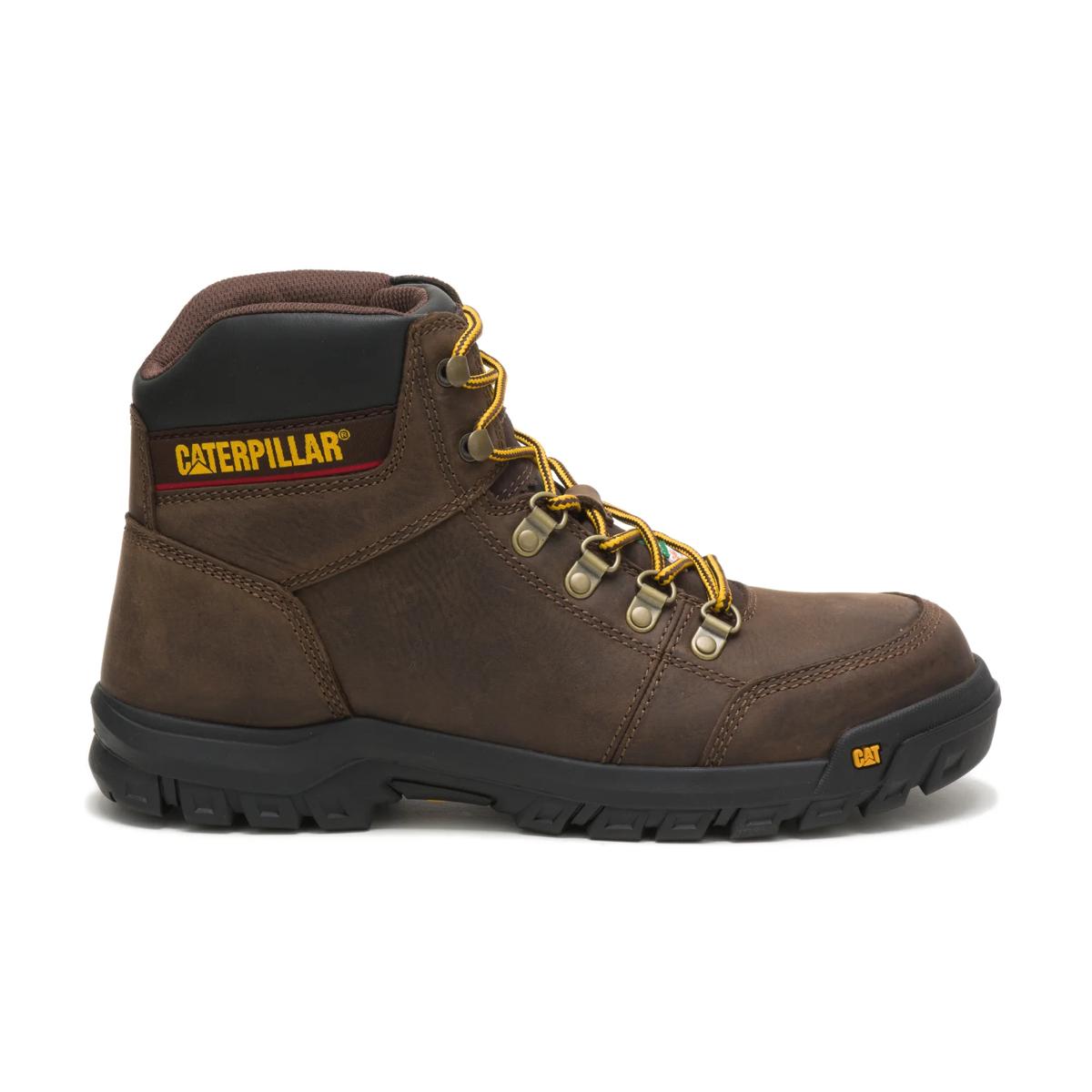 CAT P720996 Outline Steel Toe Mens Seal Brown Work Boots