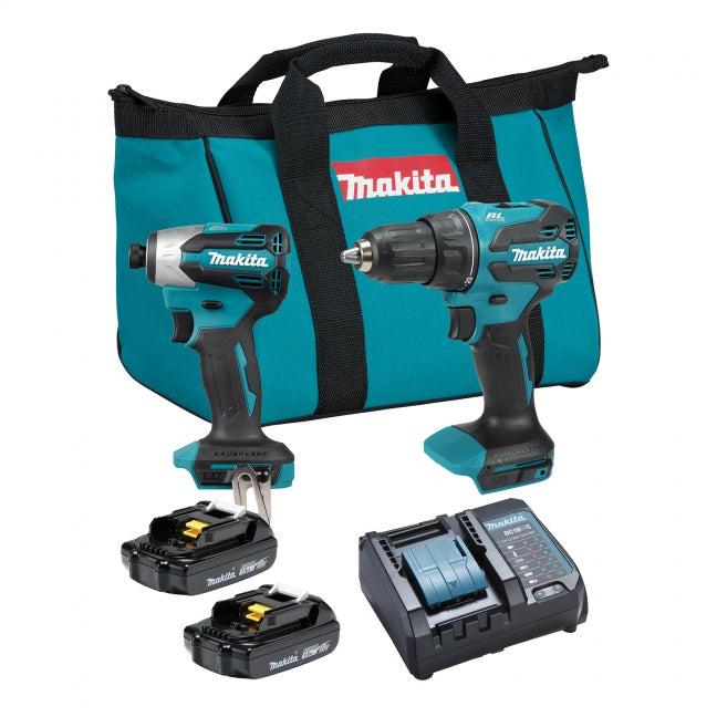 Makita Promo DLX2577Y01 Hammerdrill/Impact Combo Kit 1.5Ah